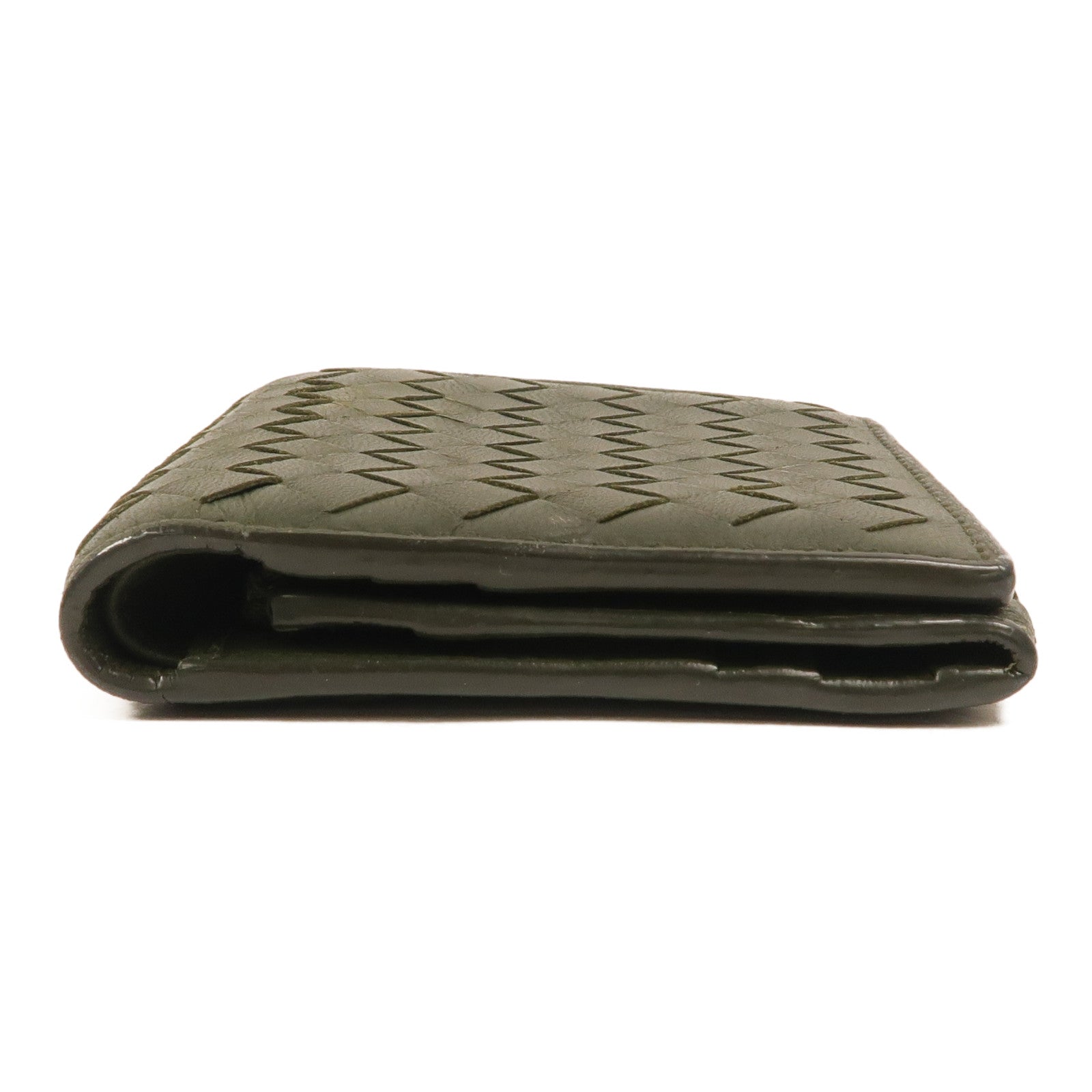 BOTTEGA VENETA 羊皮皮革Tri-Fold Zip Wallet錢包
