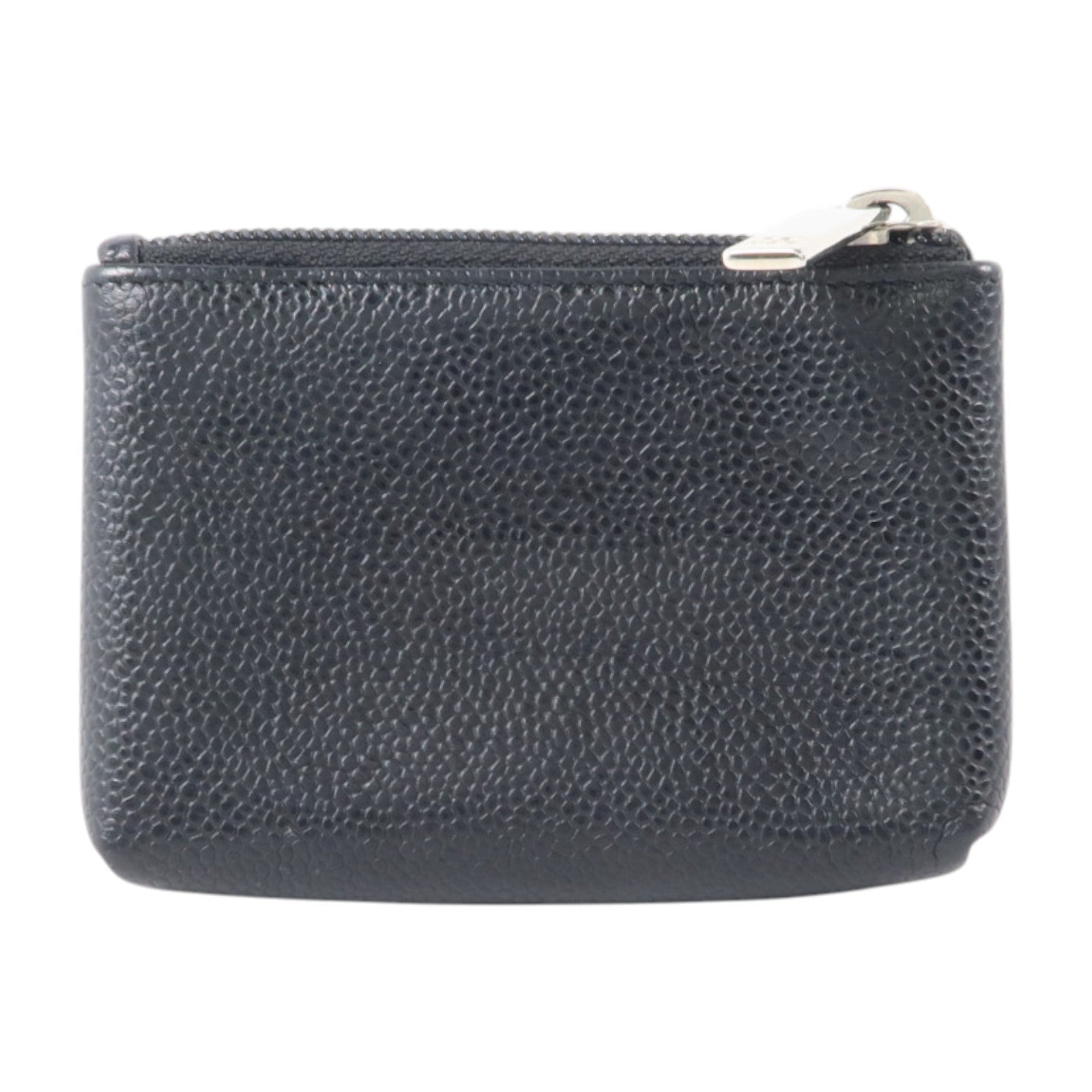 CHANEL 牛皮皮革Timeless CC Key Pouch/Coin Case銀扣鎖匙包/零錢包