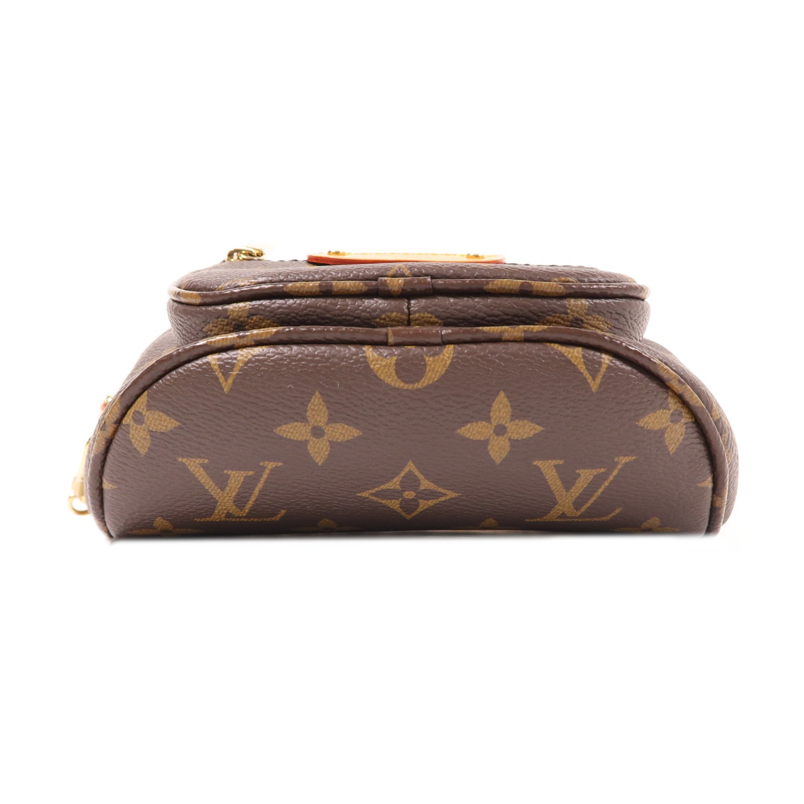 LOUIS VUITTON Monogram Mini Bumbag金扣手挽肩背兩用袋棕色