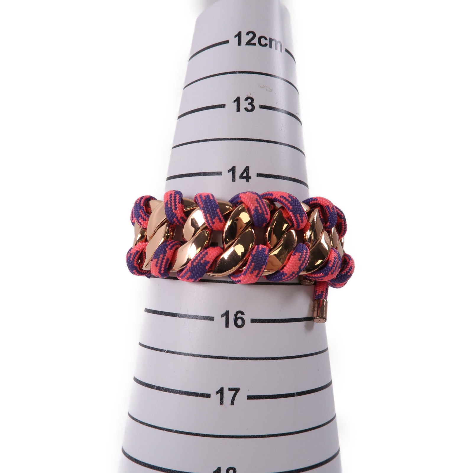 MARC JACOBS 尼龍Bracelet金扣手鐲粉紅色