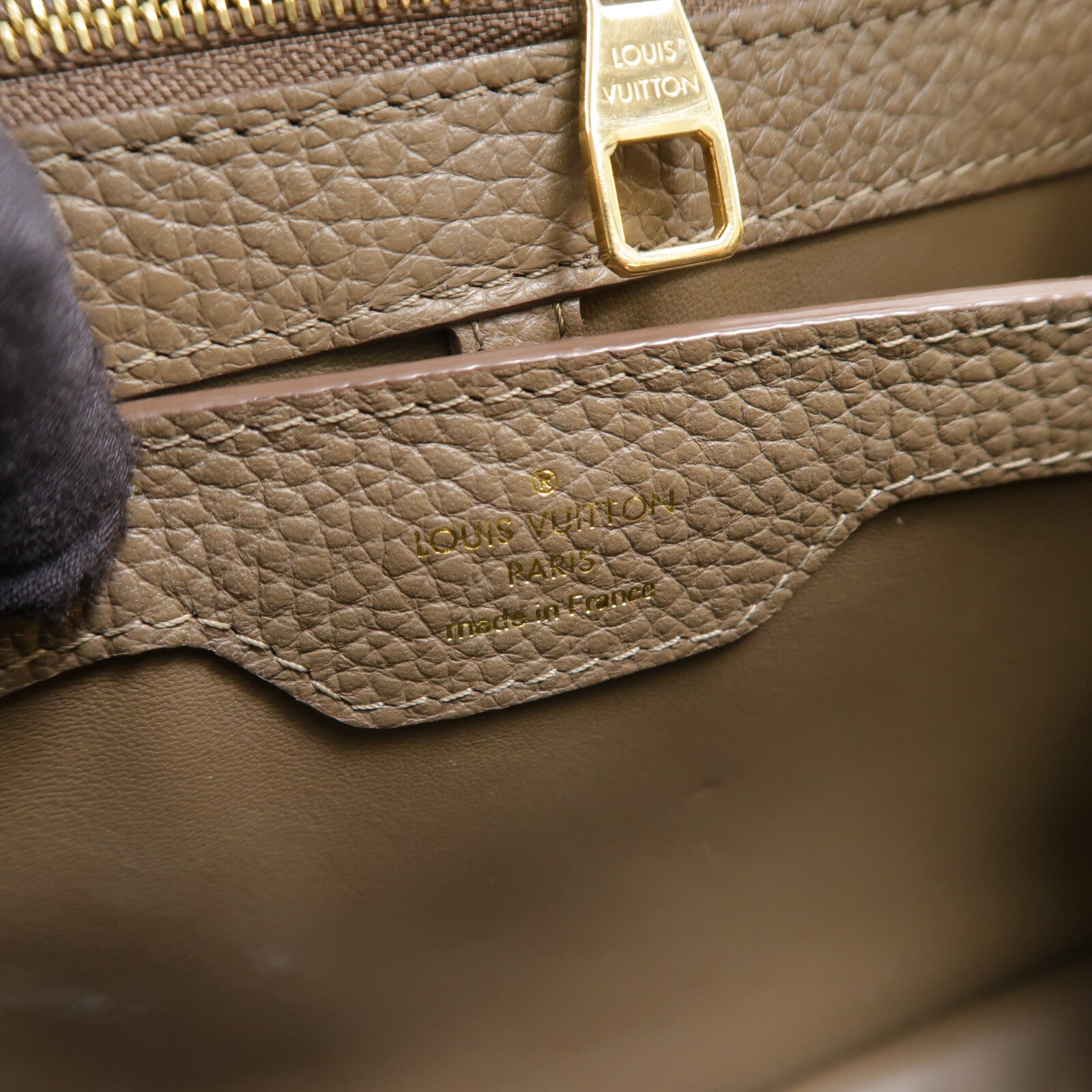 LOUIS VUITTON 牛皮皮革Capucines BB手挽肩背兩用袋