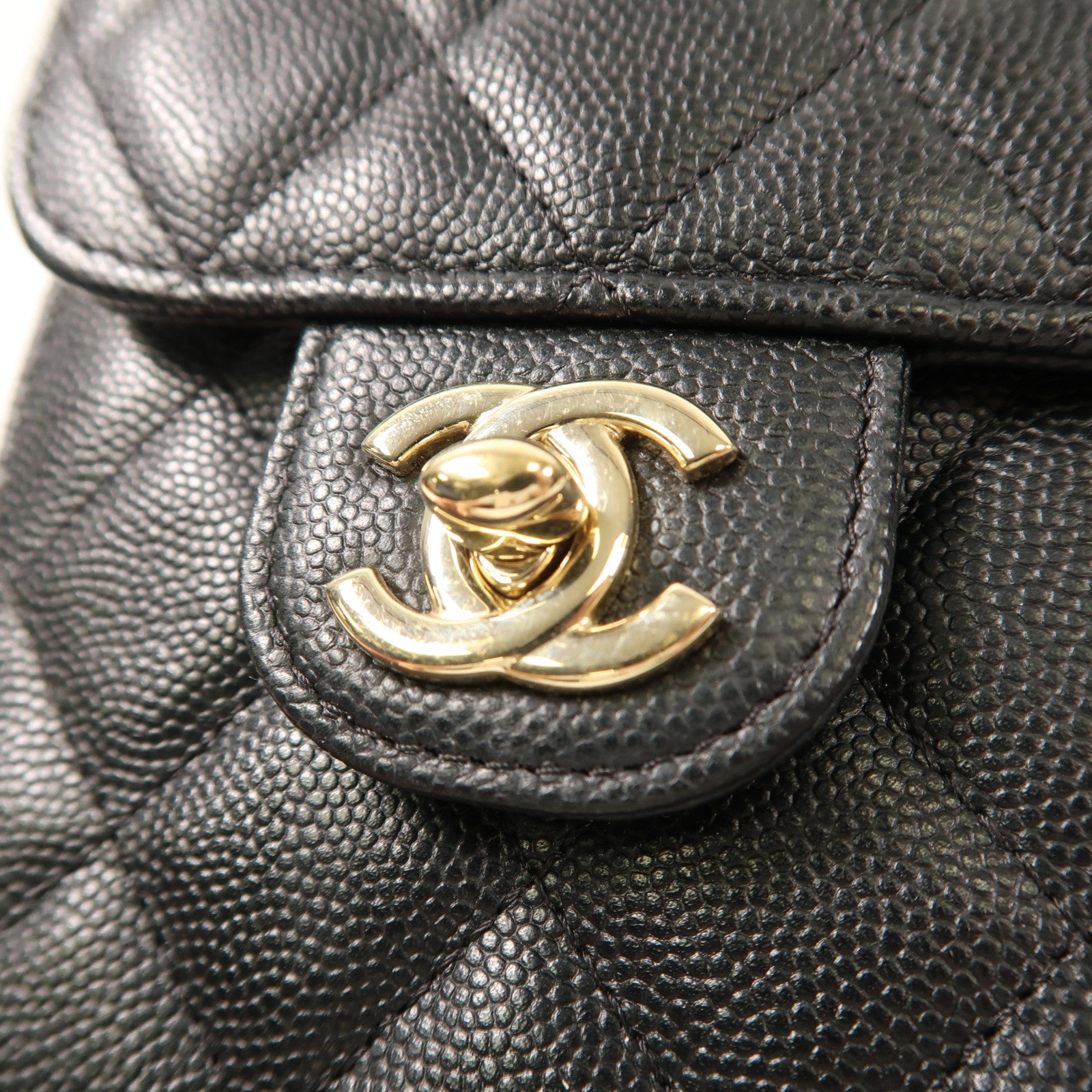 CHANEL 牛皮皮革Phone Bag金扣鏈帶肩背袋