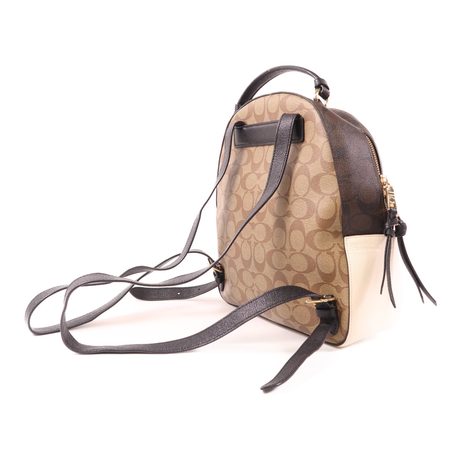 COACH 塗層帆布Backpack金扣背包