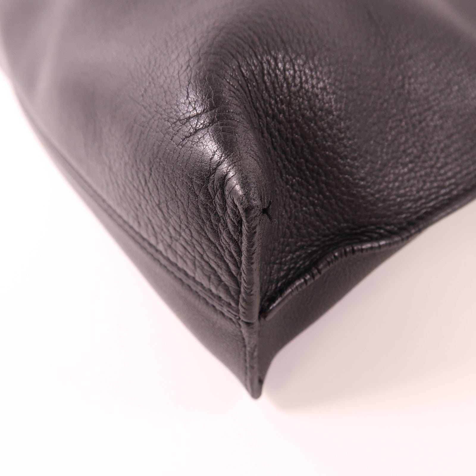 LOEWE SHW Shoulder Bag Calfskin Leather Black