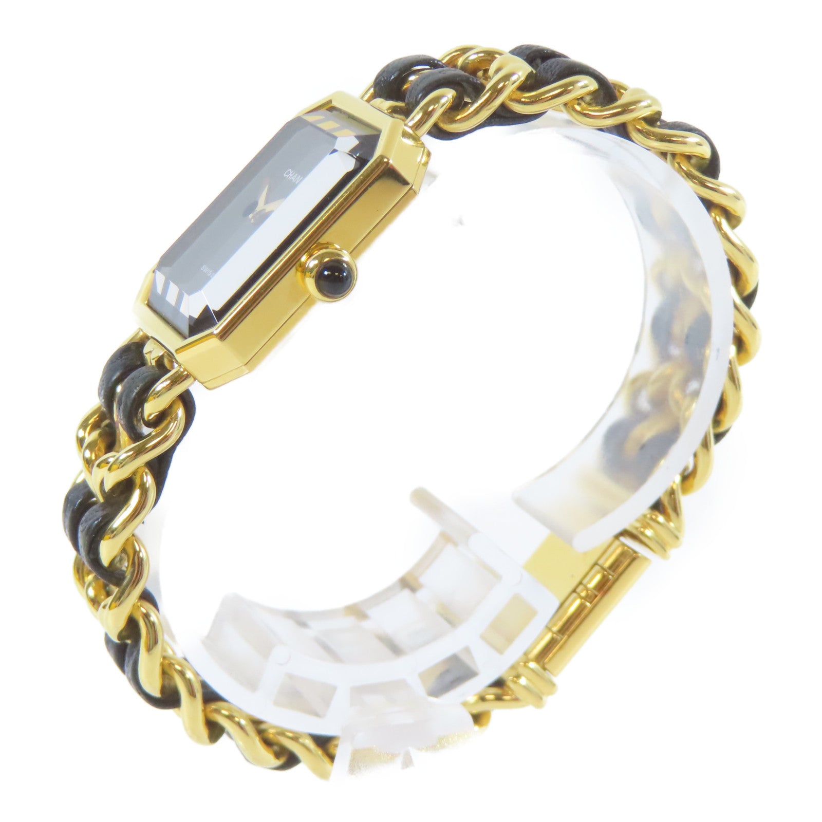 CHANEL Premiere M鍍金手錶石英機芯黑色