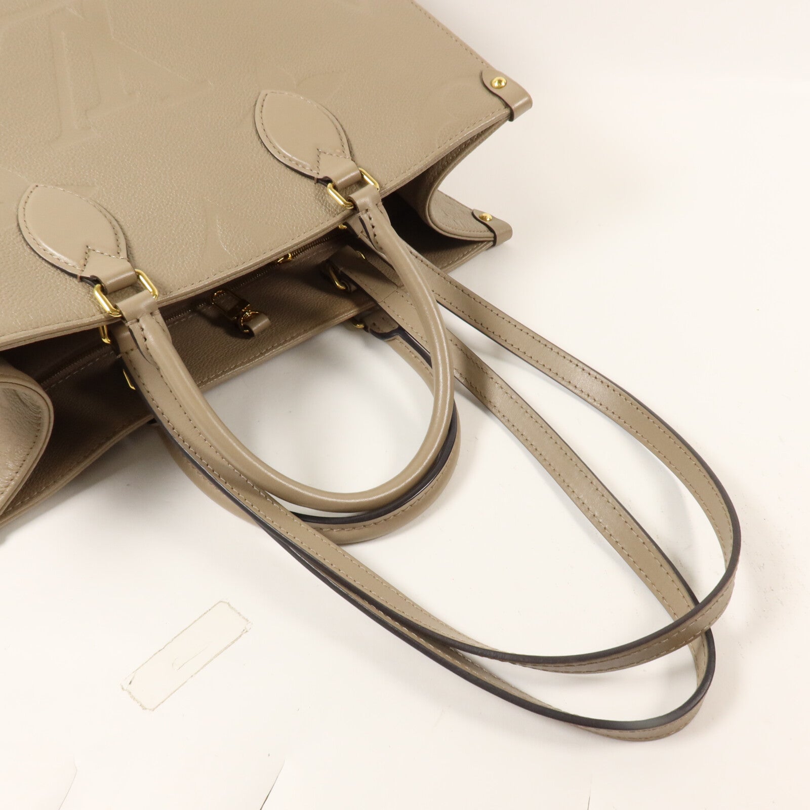 LOUIS VUITTON Monogram Empreinte On The Go MM手挽肩背兩用袋