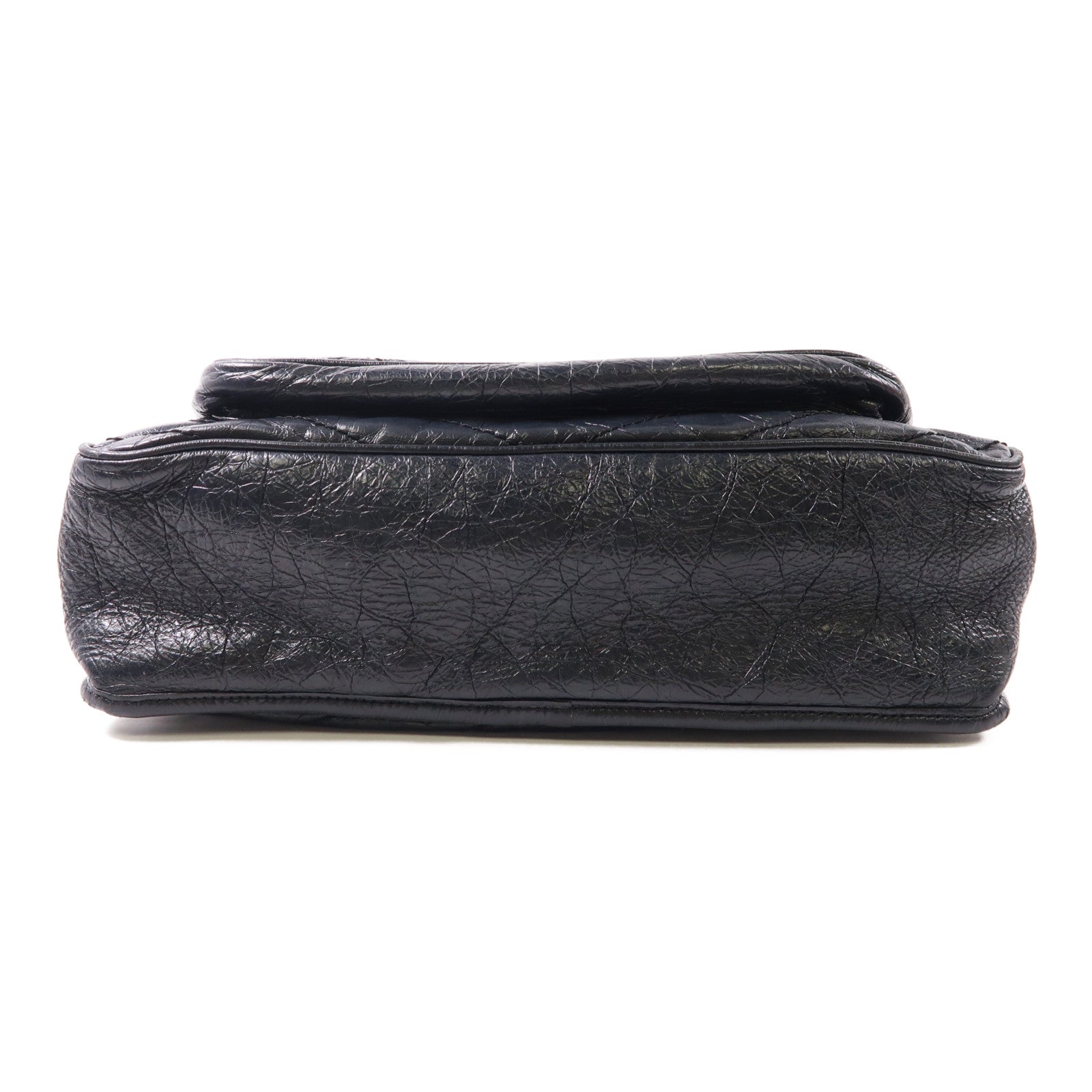 SAINT LAURENT 牛皮皮革Niki鏈帶肩背袋深藍色