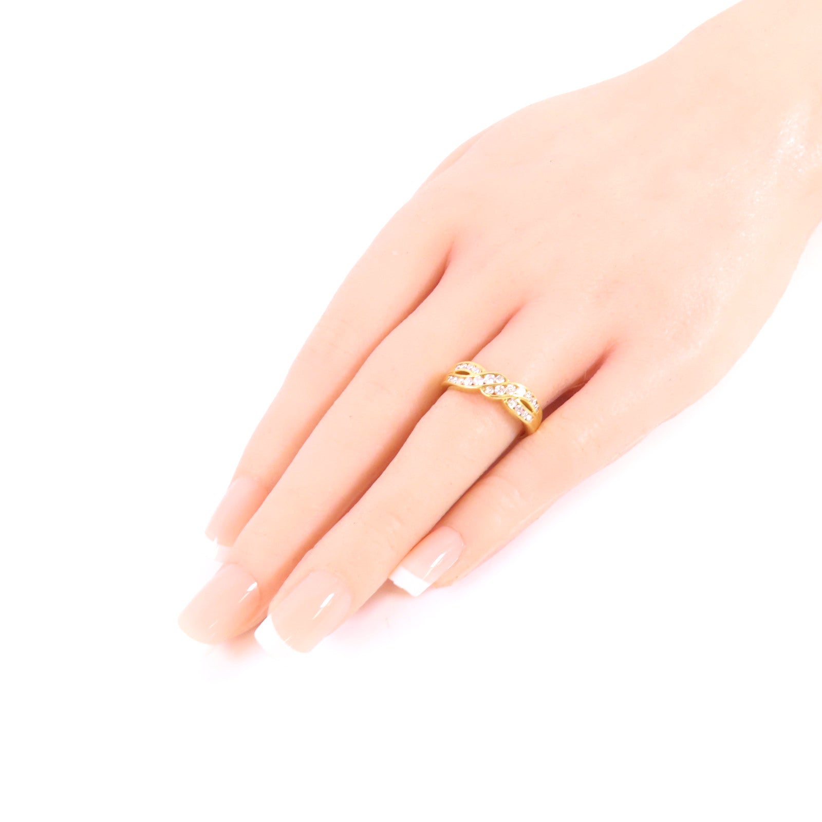 JEWELRY 18K黃金/鑽石Diamond Ring戒指US#6.25