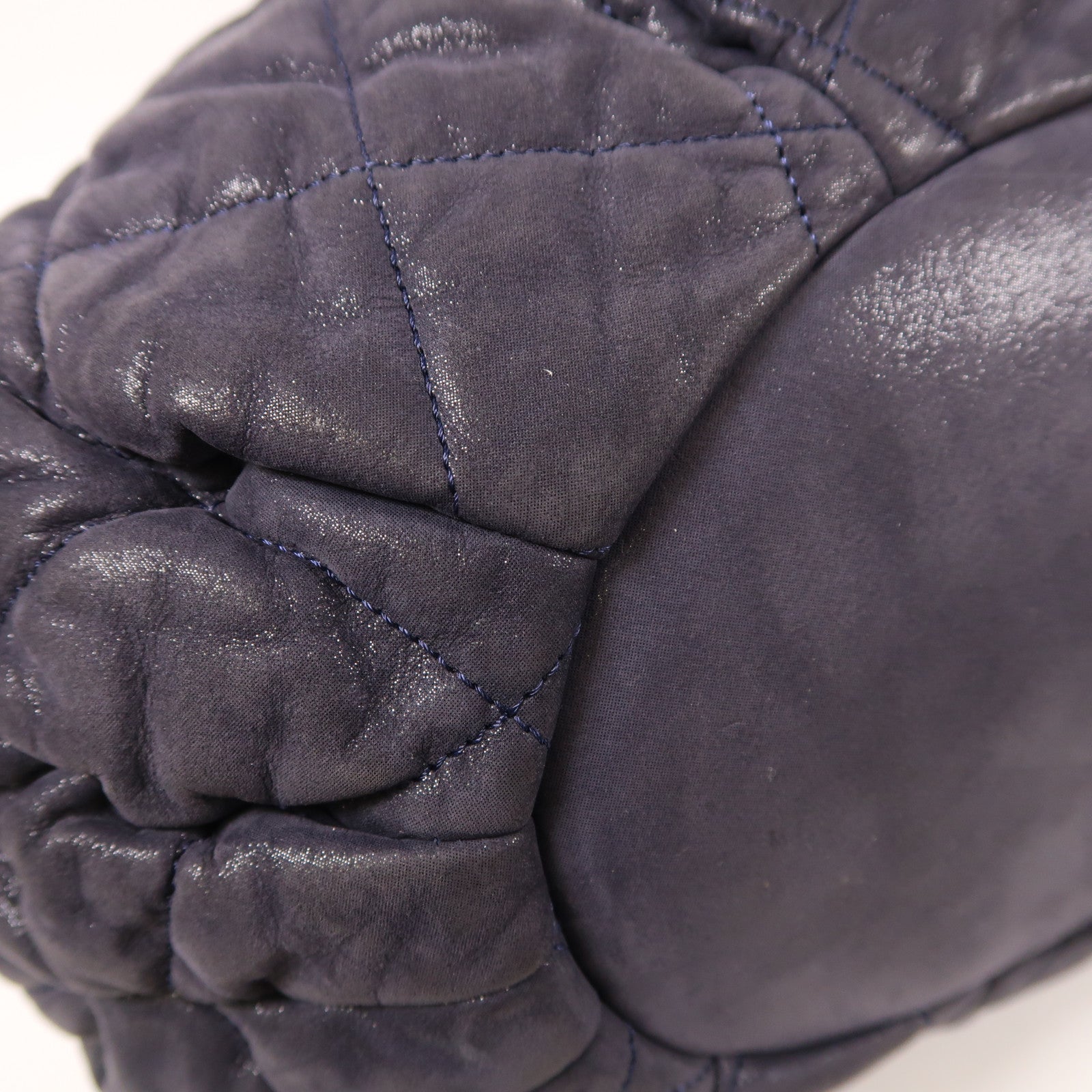 CHANEL 牛皮皮革2 Way Shoulder銀扣手挽肩背兩用袋