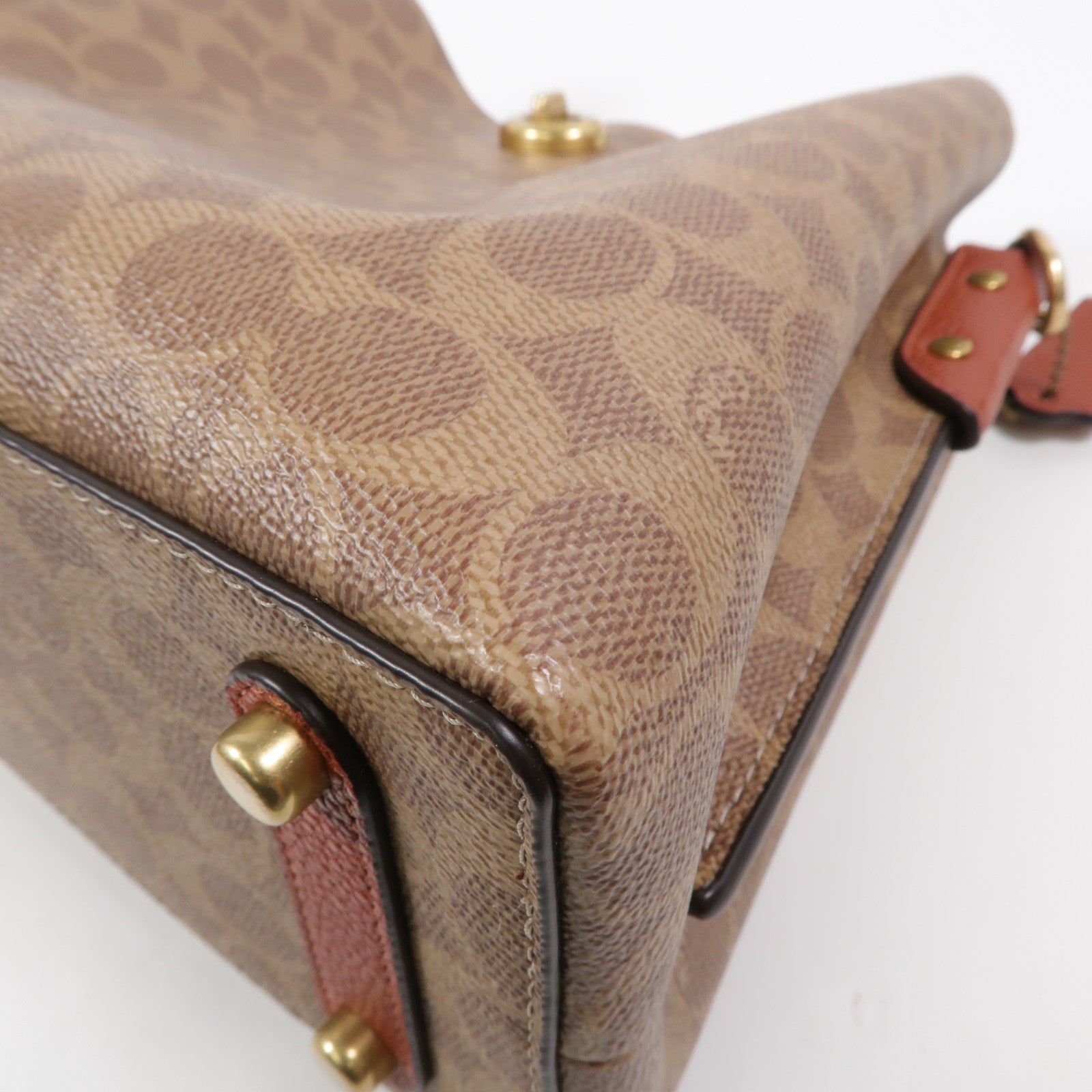 COACH 塗層帆布Shoulder Bag肩背袋
