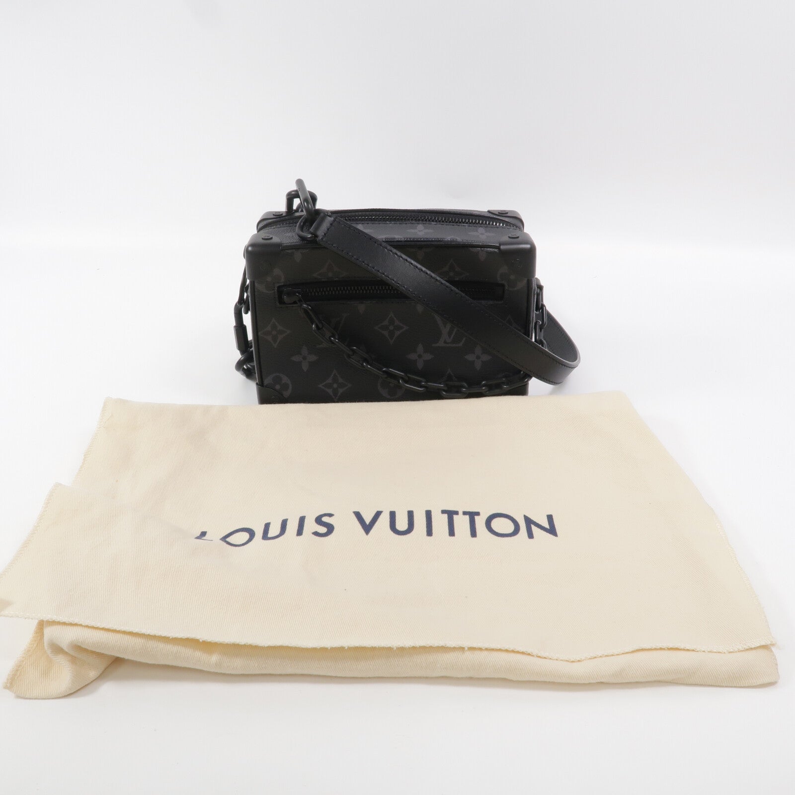 LOUIS VUITTON Monogram Eclipse Mini Soft Trunk肩背袋