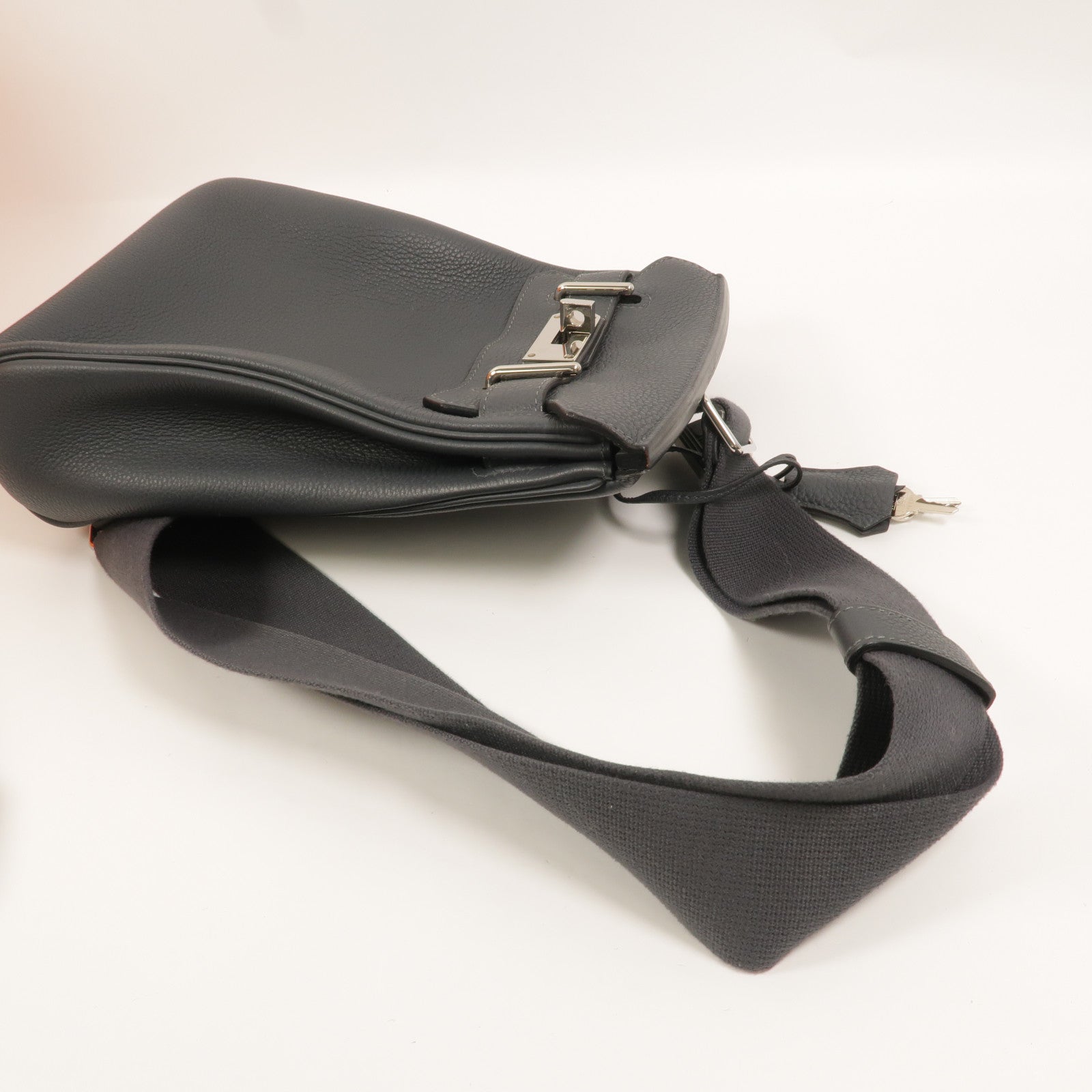 HERMES Togo皮革Hac A Dos PM背包Gris Misty