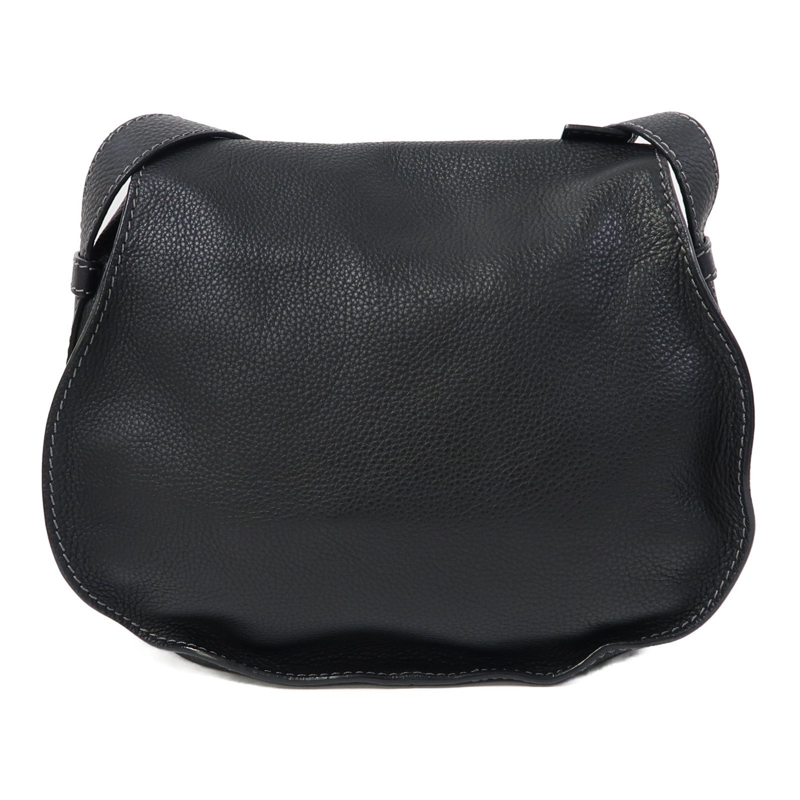 Chloe 牛皮皮革Shoulder bag金扣肩背袋黑色