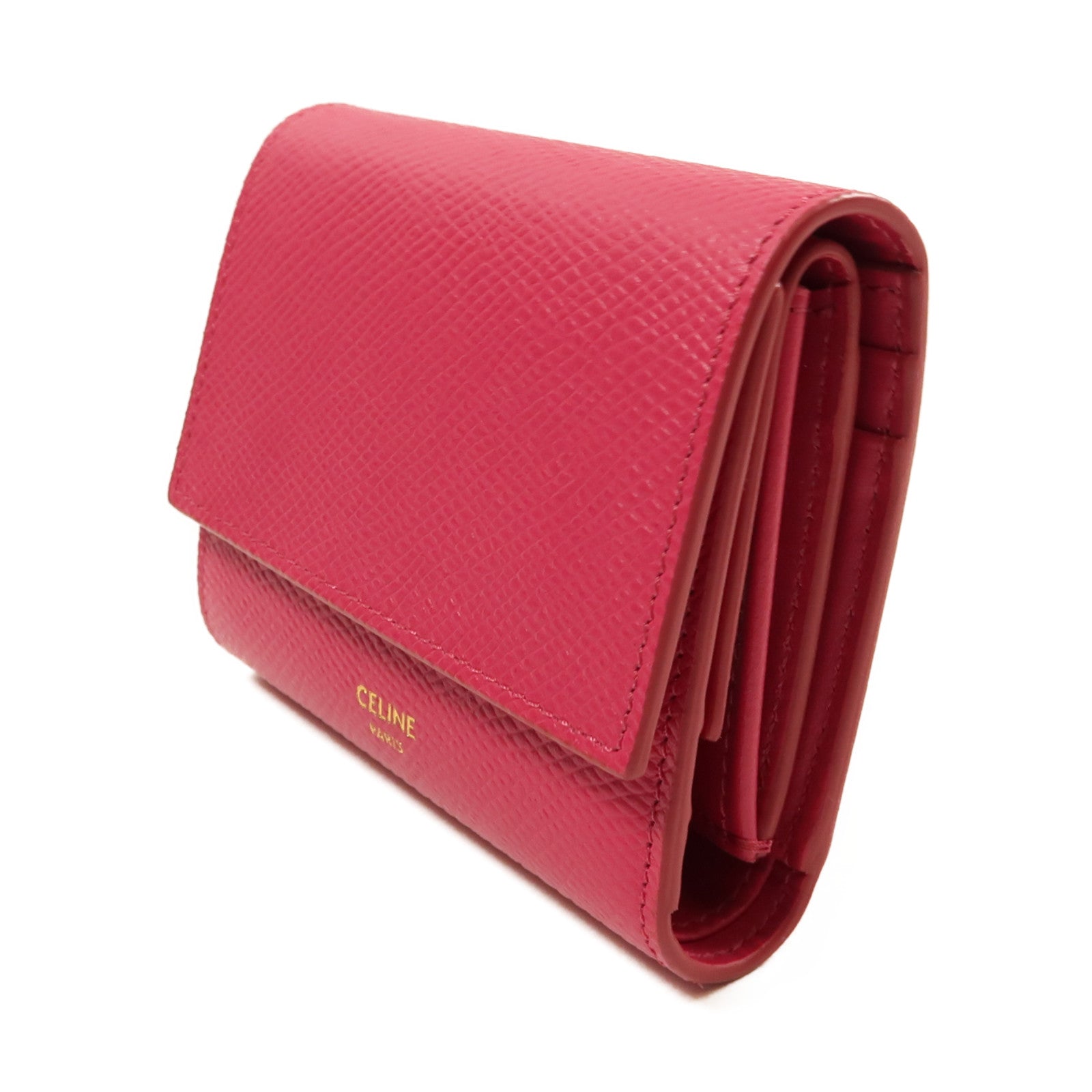 CELINE 牛皮皮革Wallet錢包粉紅色