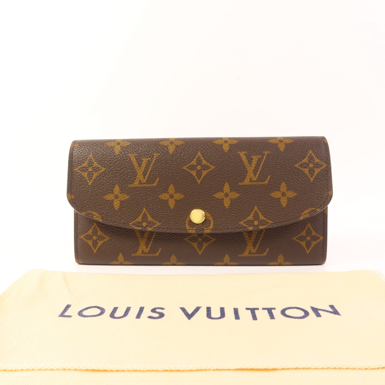 LOUIS VUITTON Monogram Emilie金扣長錢包