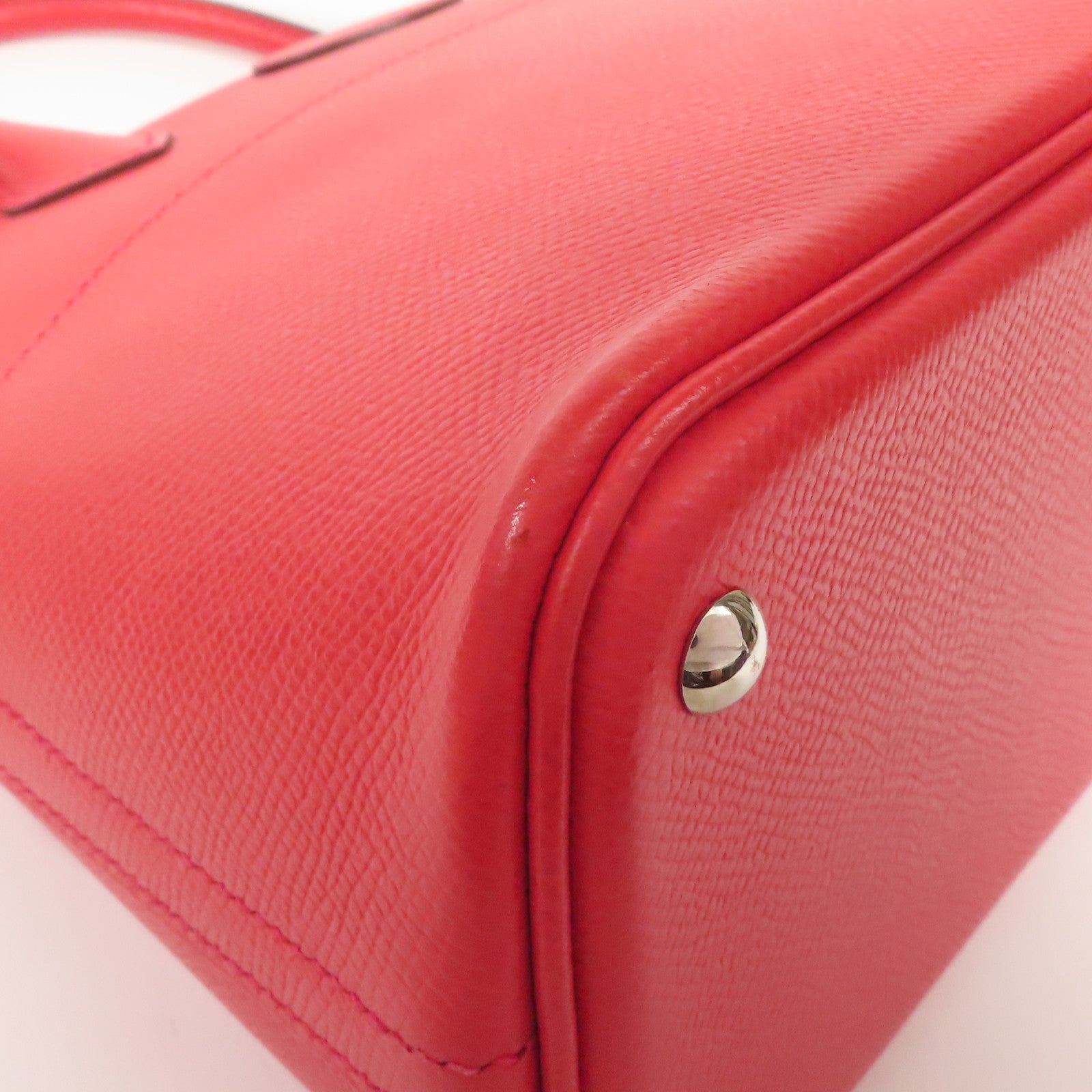 HERMES Epsom皮革Bolide 27銀扣手挽肩背兩用袋Bougainvillea