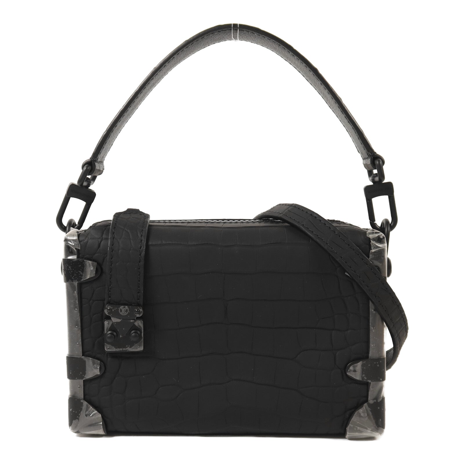 LOUIS VUITTON 鱷魚皮革Side Trunk PM手挽肩背兩用袋