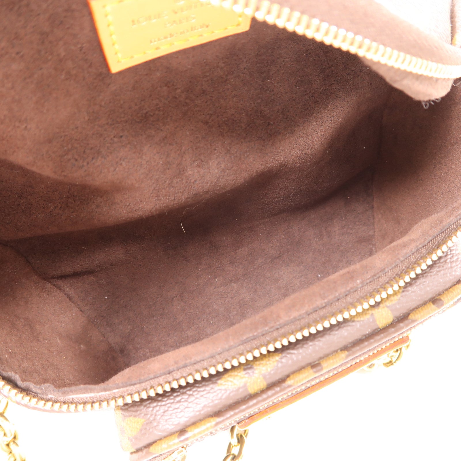 LOUIS VUITTON Monogram Mini Bumbag金扣手挽肩背兩用袋棕色