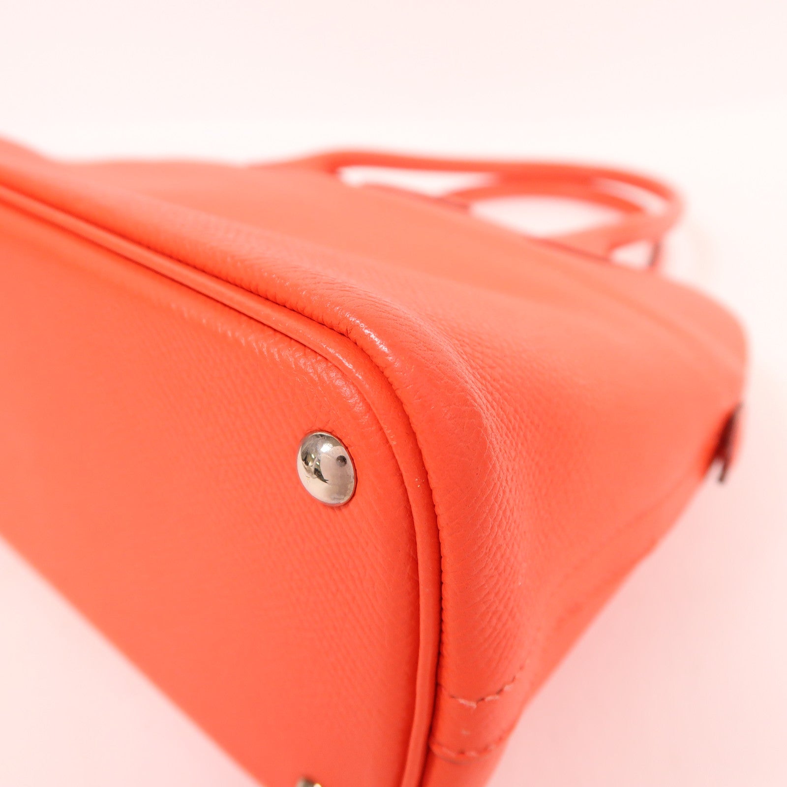 HERMES Epsom皮革Bolide 27銀扣手挽肩背兩用袋Rouge De Coeur