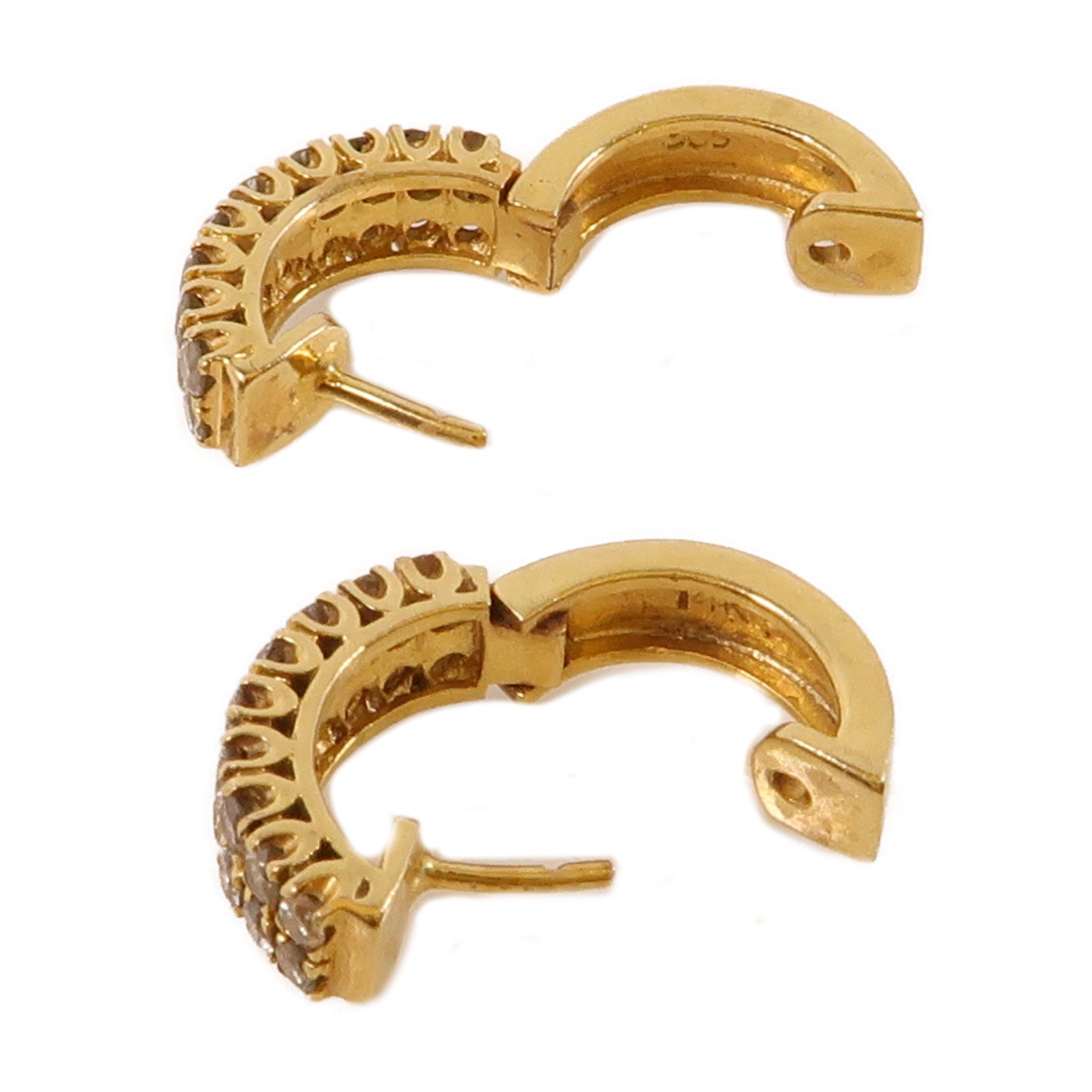 JEWELRY 14K黃金Diamond Earrings鑽石耳環