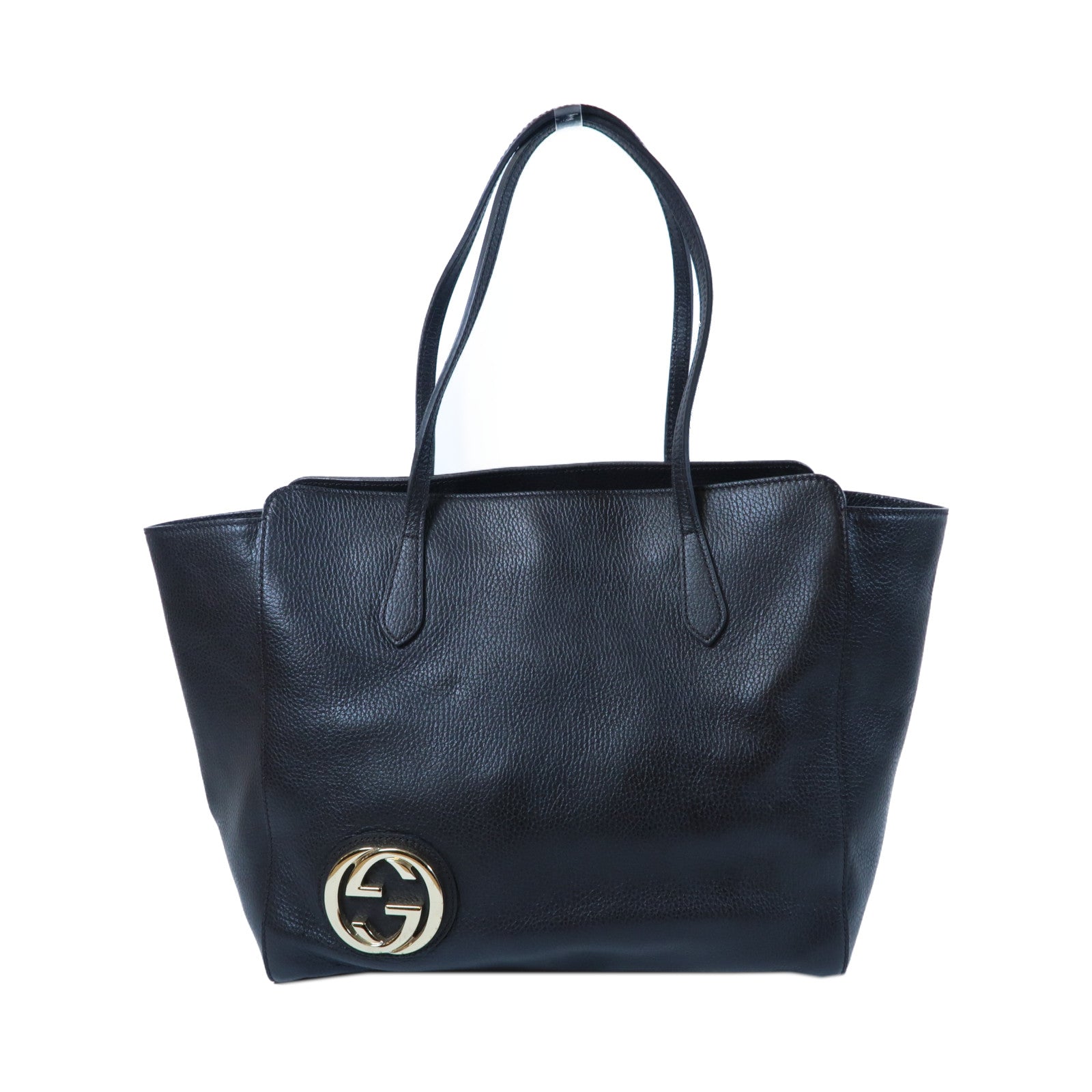 GUCCI 牛皮皮革Shoulder Tote Bag金扣肩背袋巧克力啡色