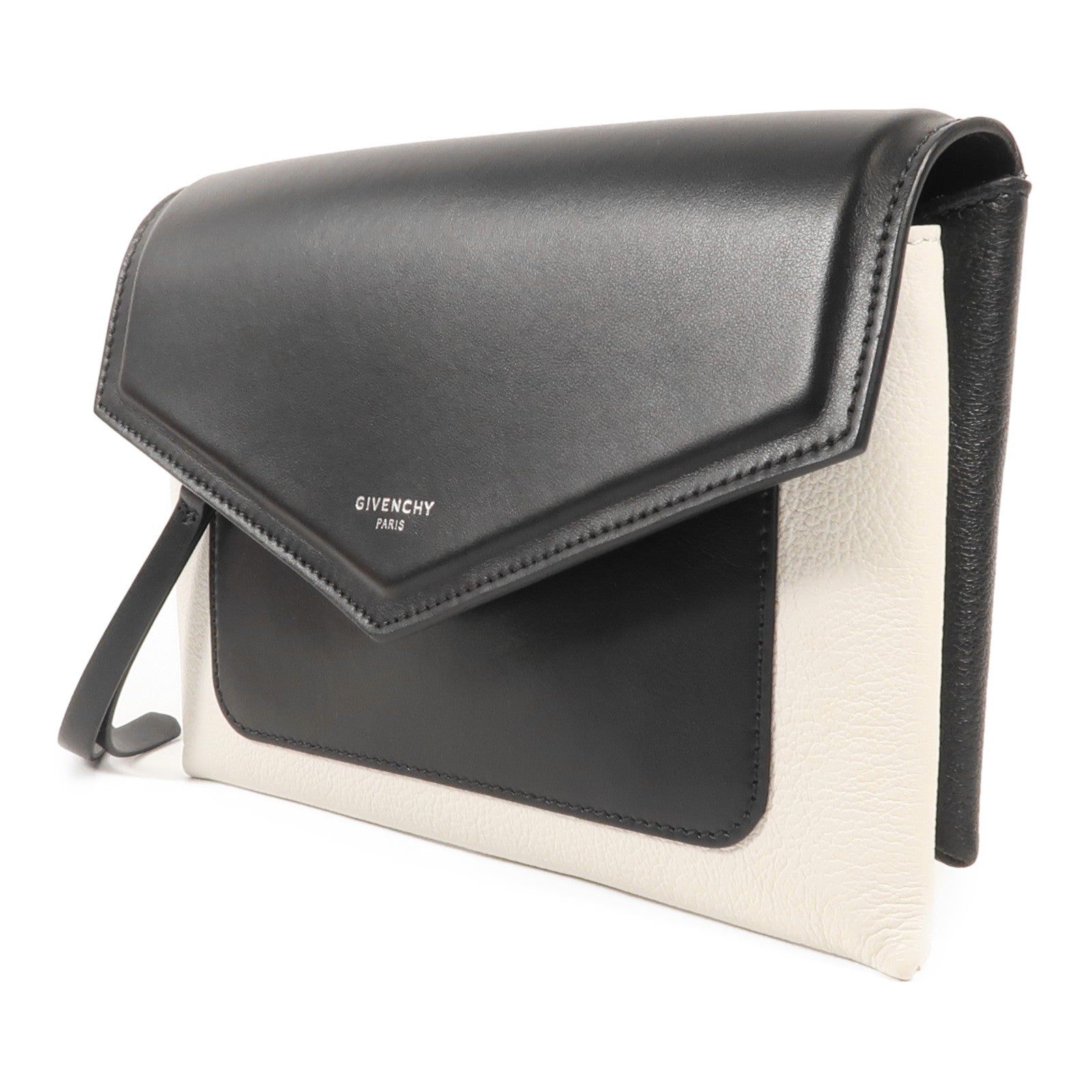 GIVENCHY 牛皮皮革Shoulder Bag銀扣肩背袋