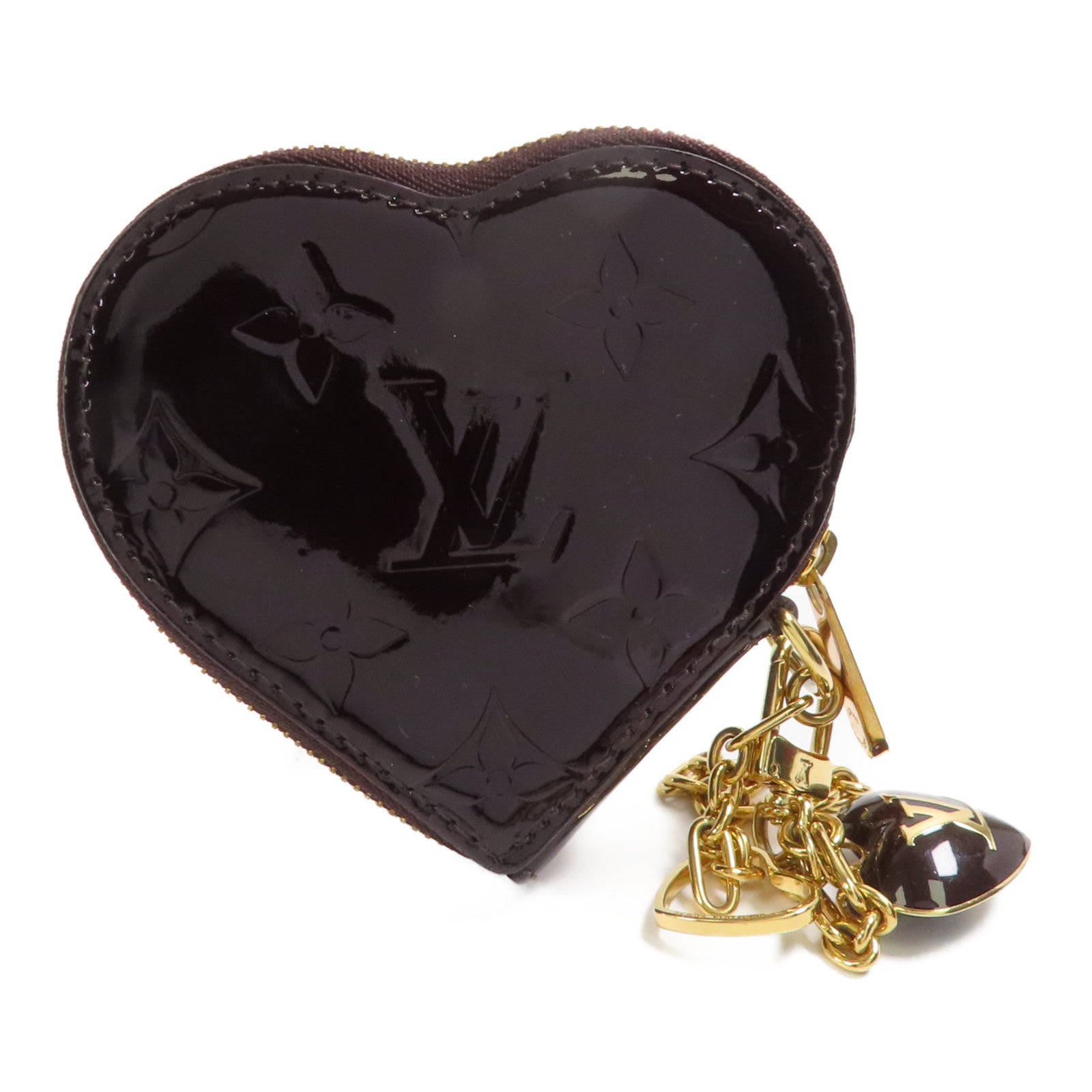 LOUIS VUITTON Vernis Coin Case金扣零錢包