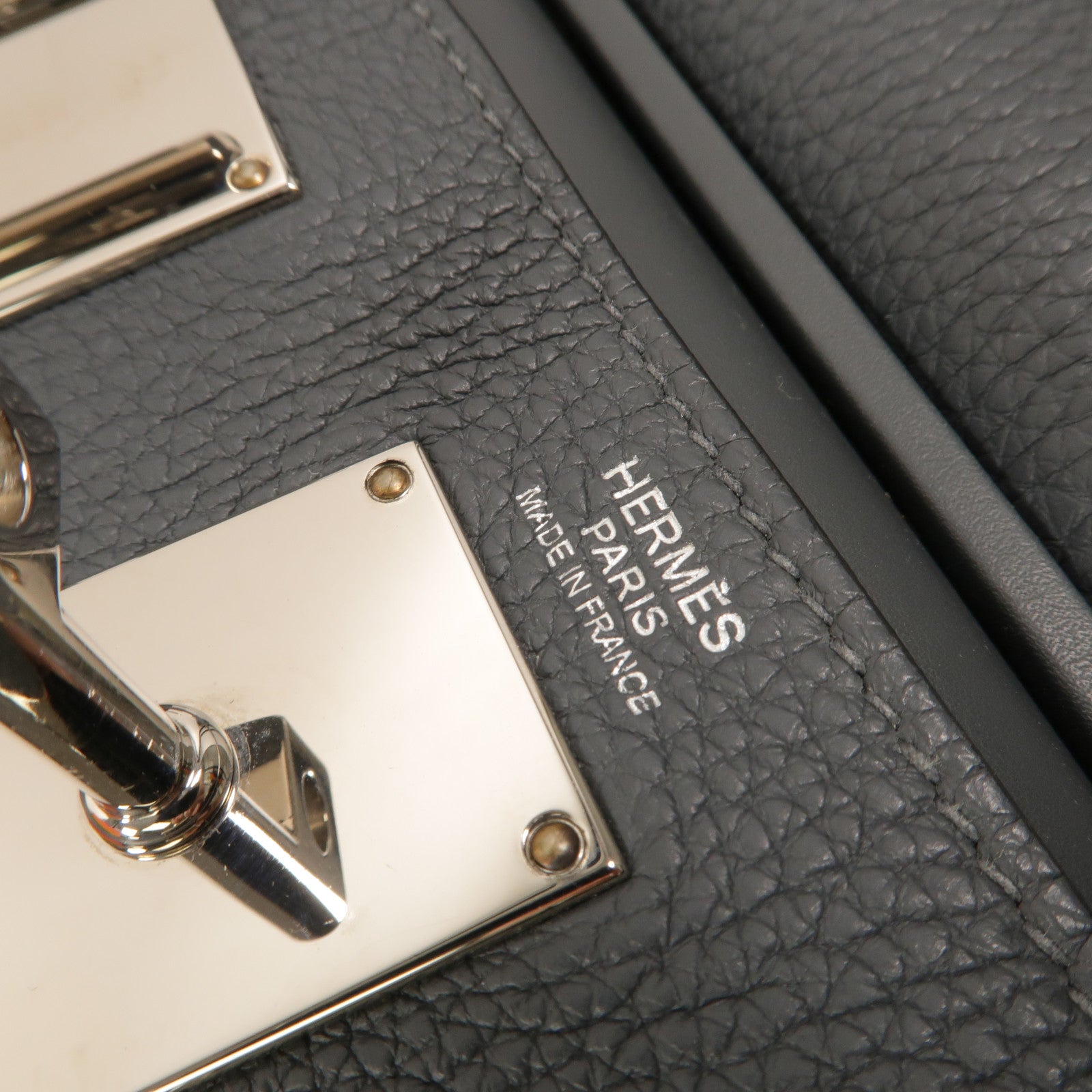 HERMES Togo皮革Hac A Dos PM背包Gris Misty