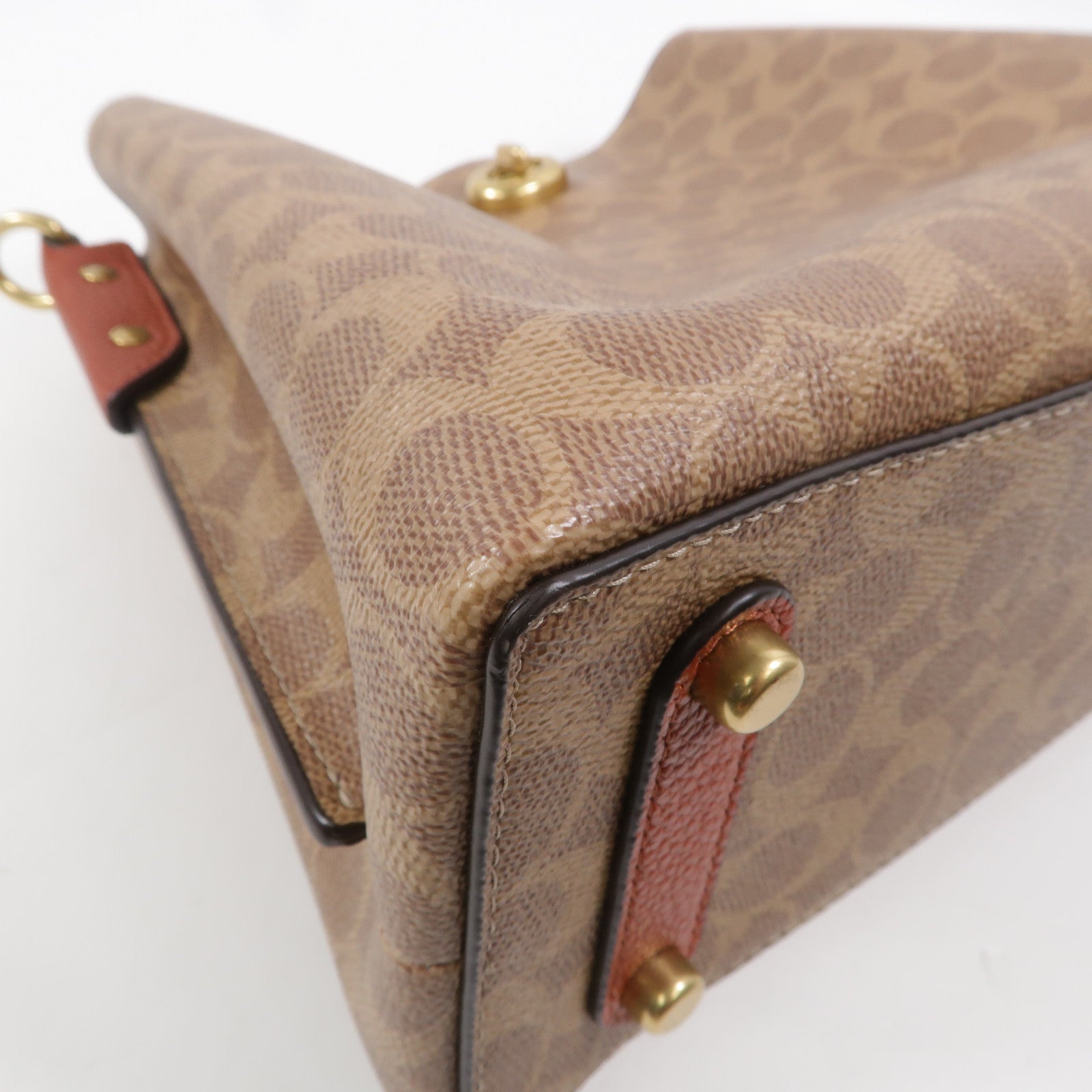 COACH 塗層帆布Shoulder Bag肩背袋
