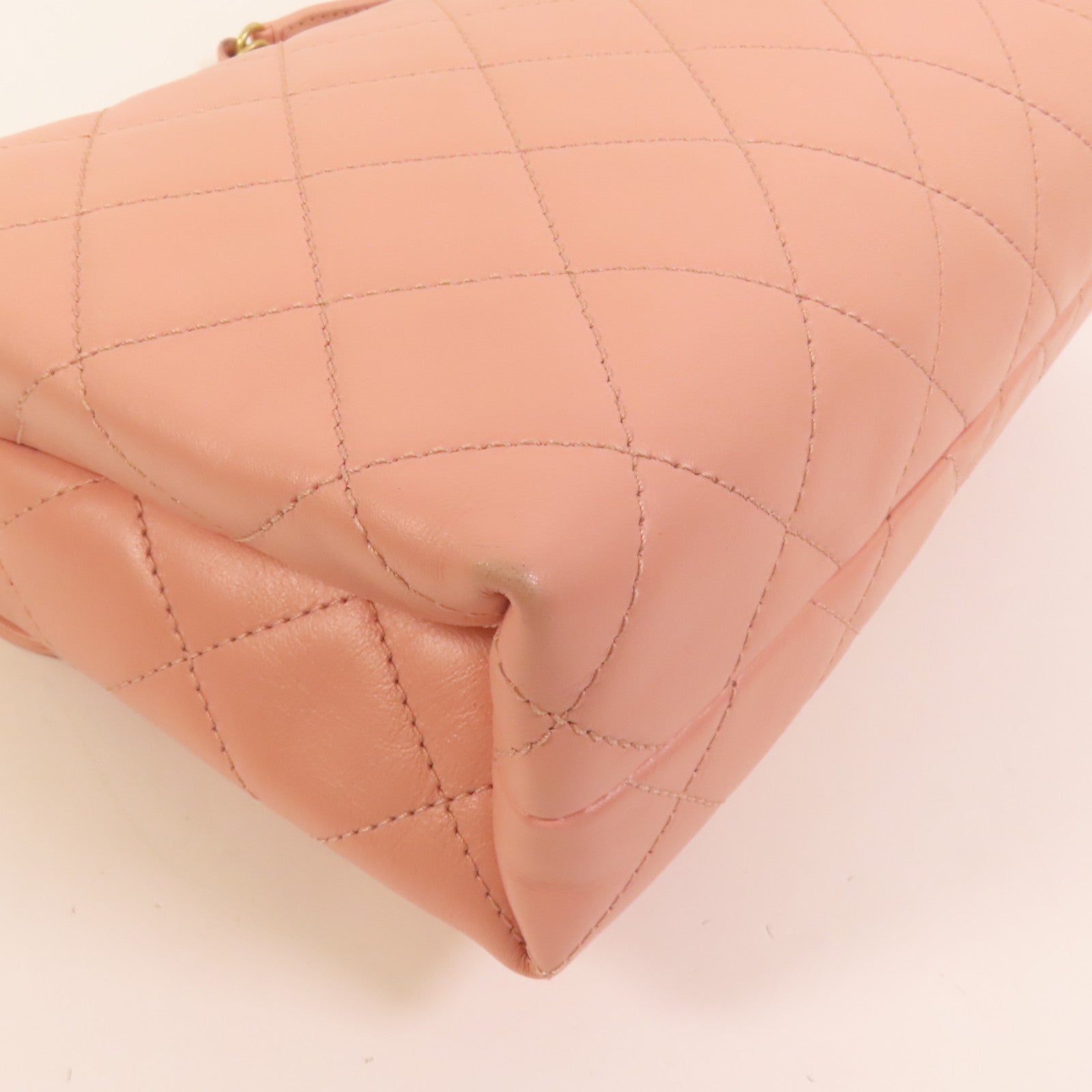 CHANEL 皮革Shoulder Bag金扣鏈帶肩背袋