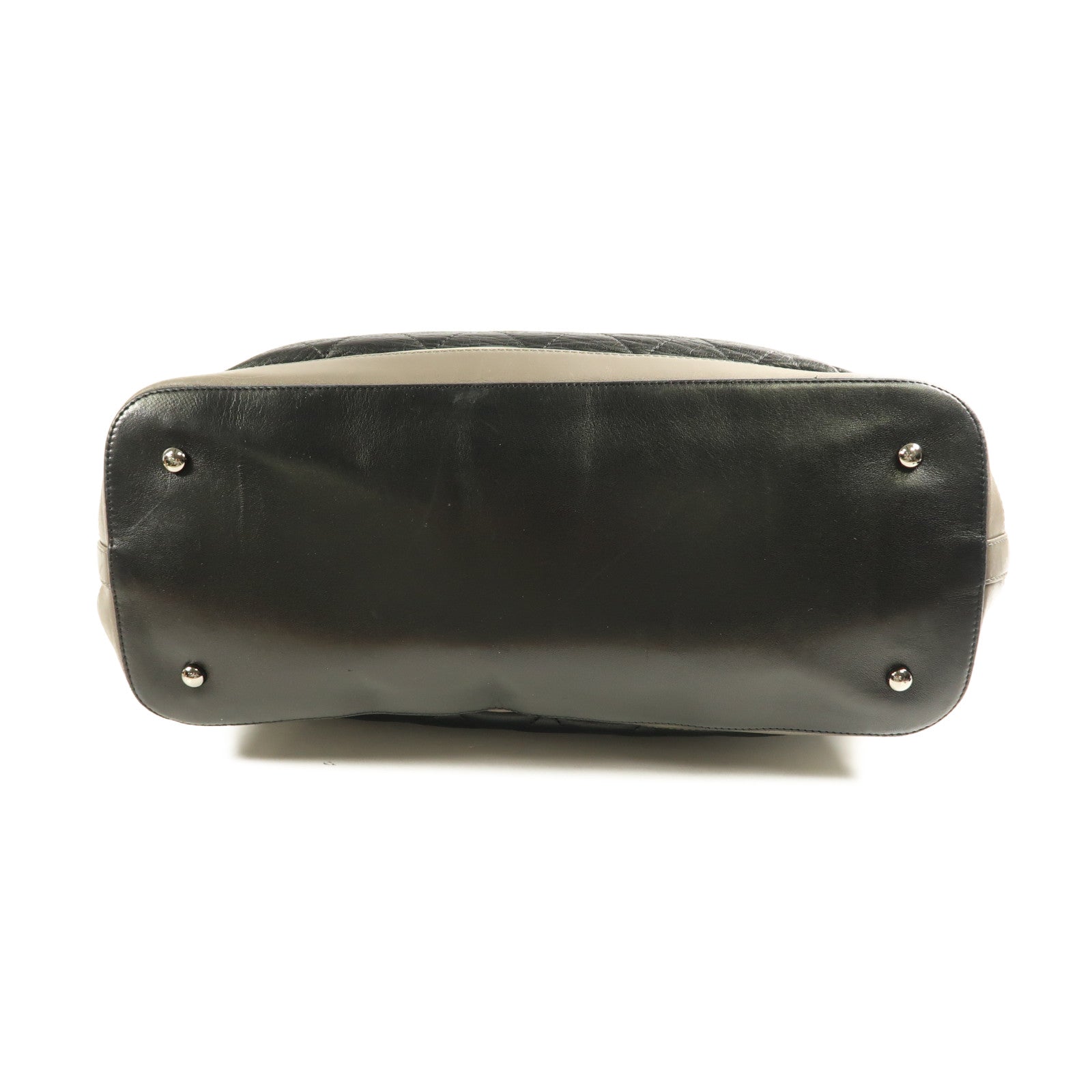 CHANEL 【激減優惠】牛皮皮革Handbag銀扣手挽袋