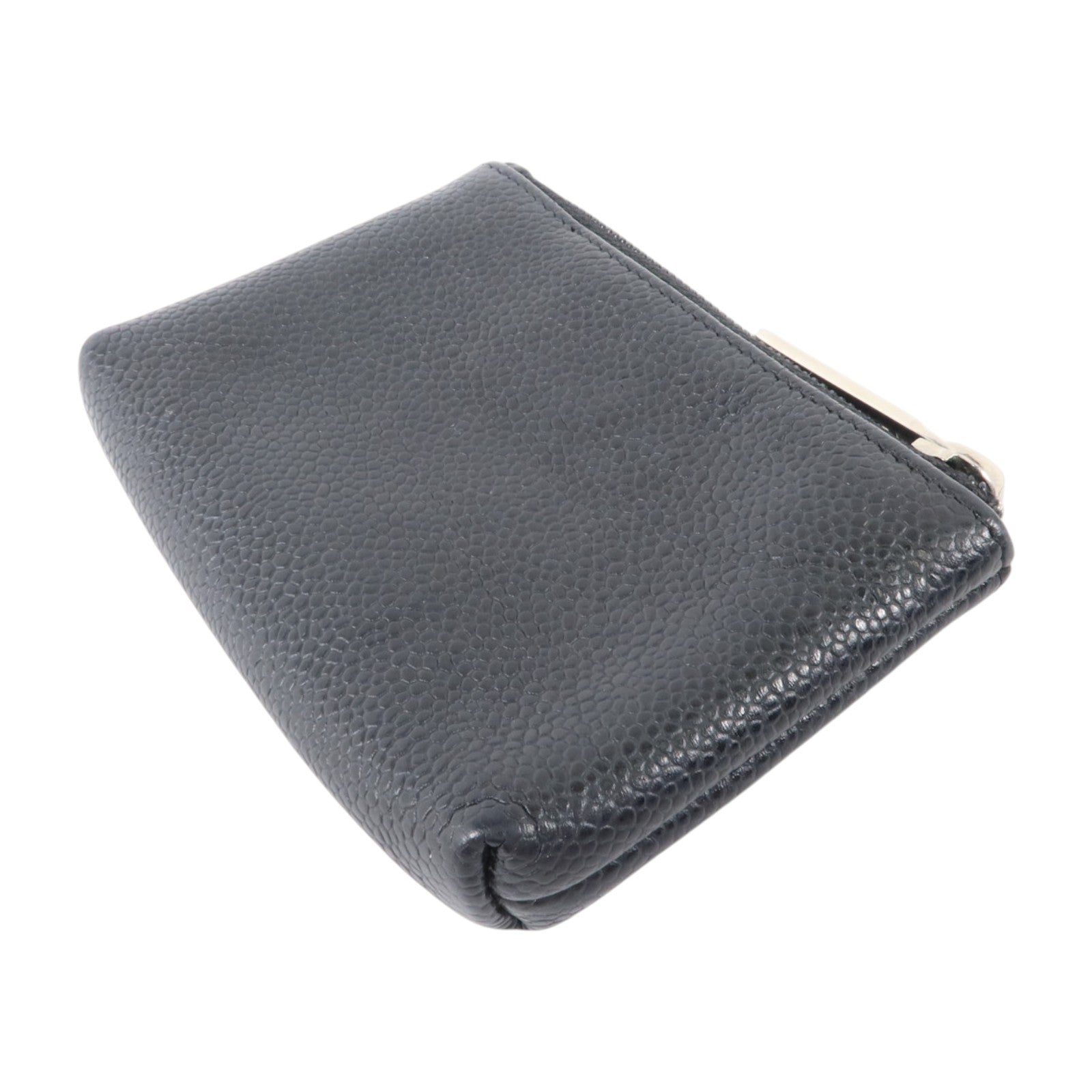 CHANEL 牛皮皮革Timeless CC Key Pouch/Coin Case銀扣鎖匙包/零錢包