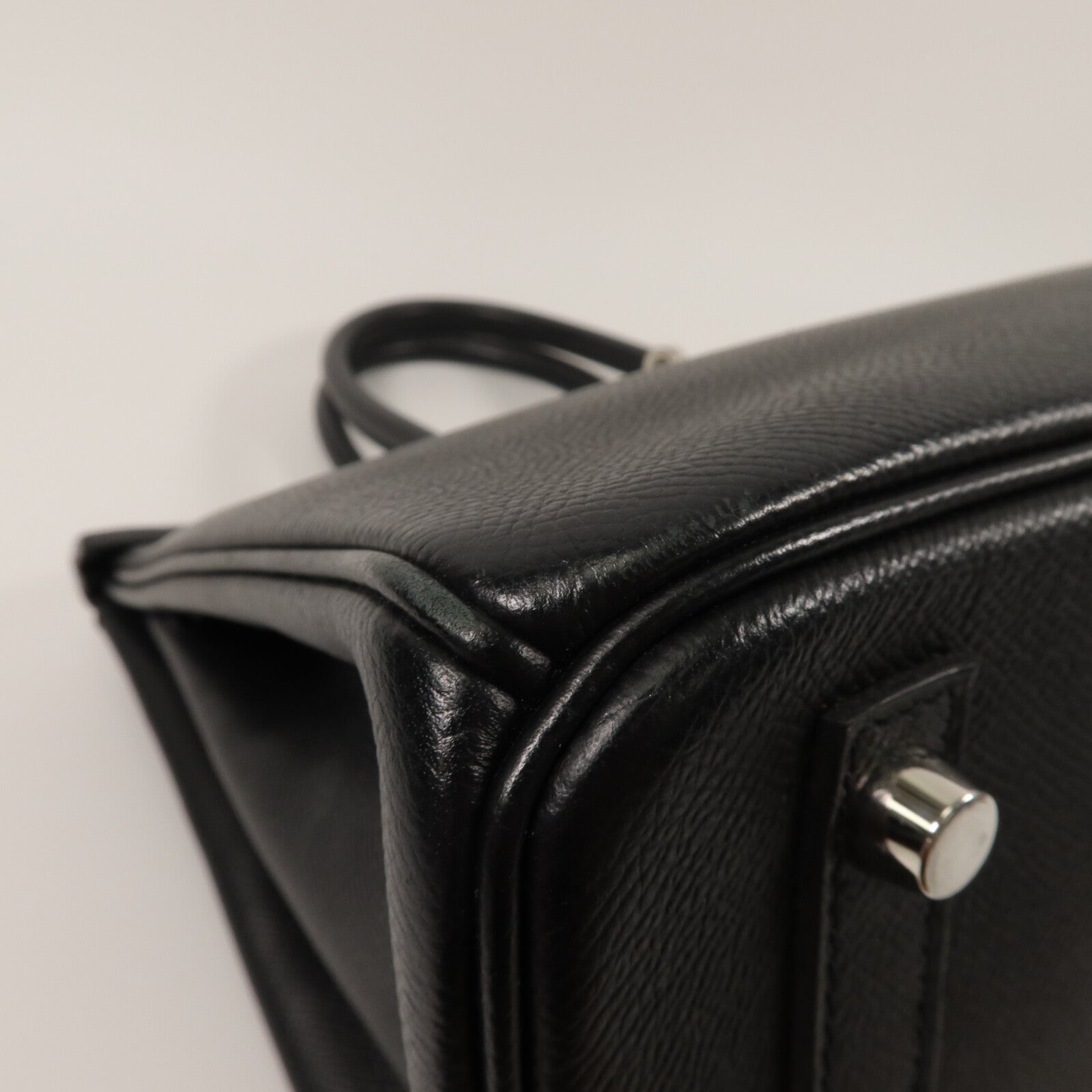 HERMES Epsom皮革Birkin 30手挽袋Noir
