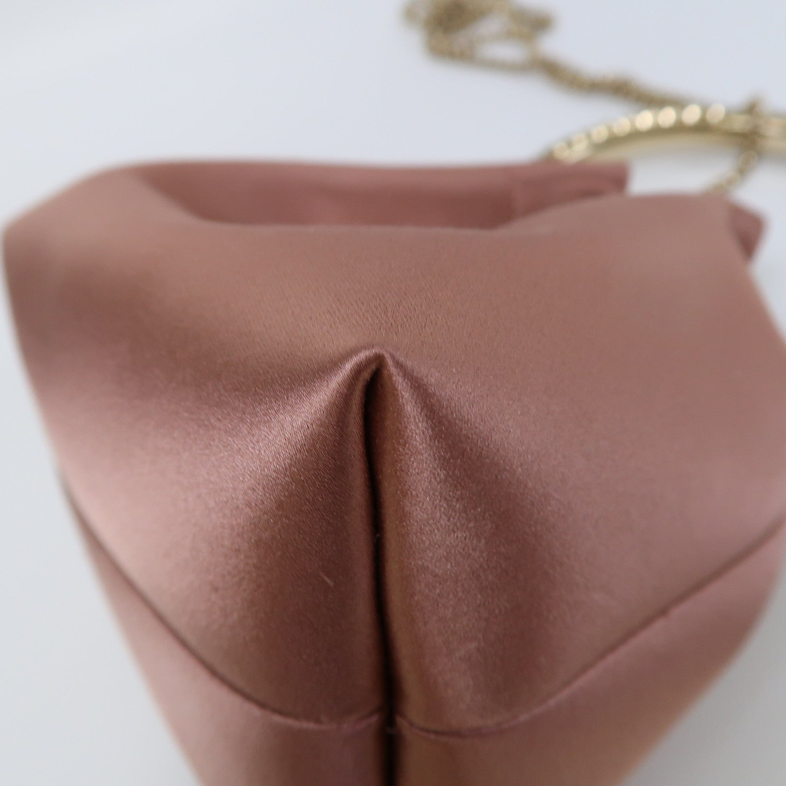 JIMMY CHOO 緞布2 Way Shoulder金扣手挽肩背兩用袋粉紅色