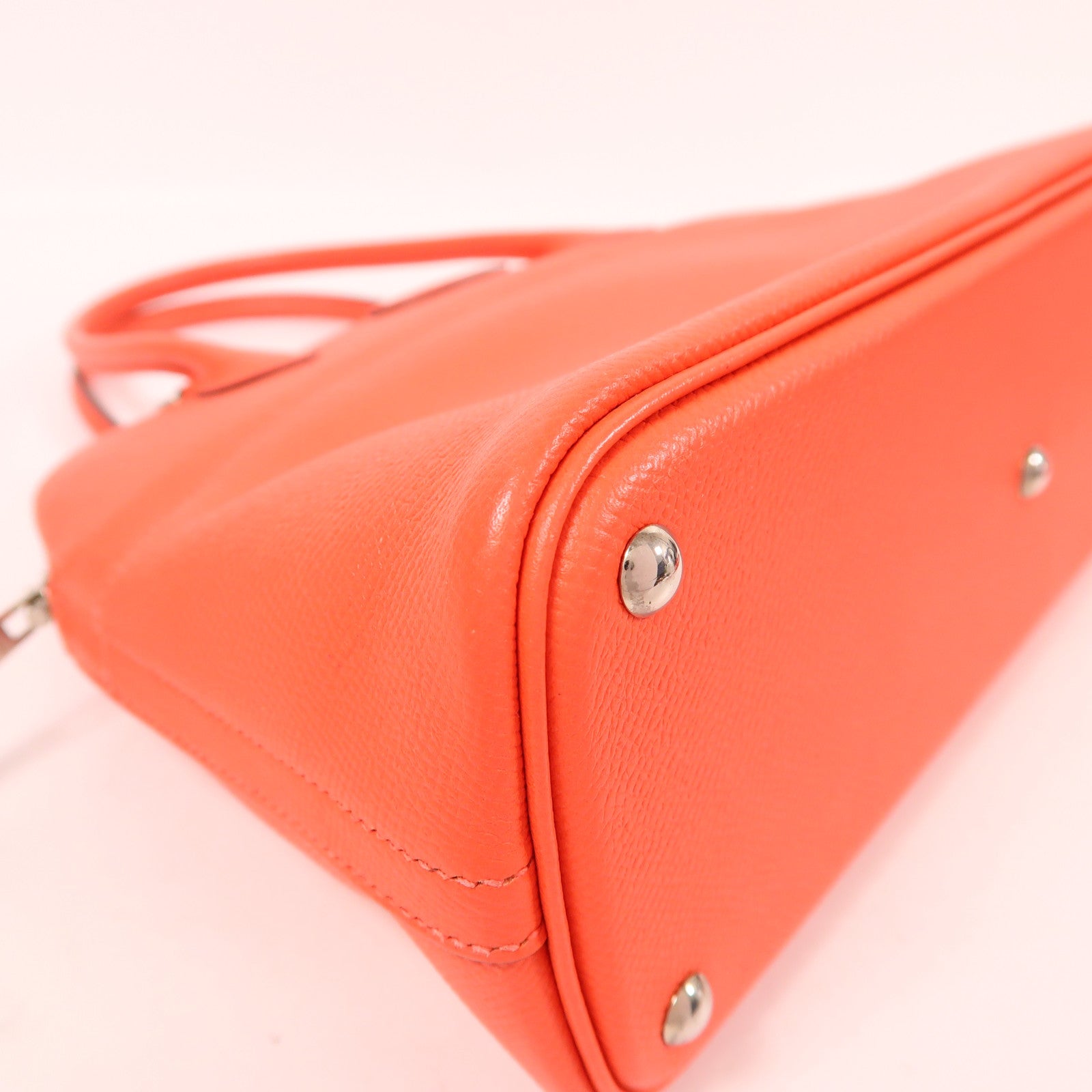 HERMES Epsom皮革Bolide 27銀扣手挽肩背兩用袋Rouge De Coeur