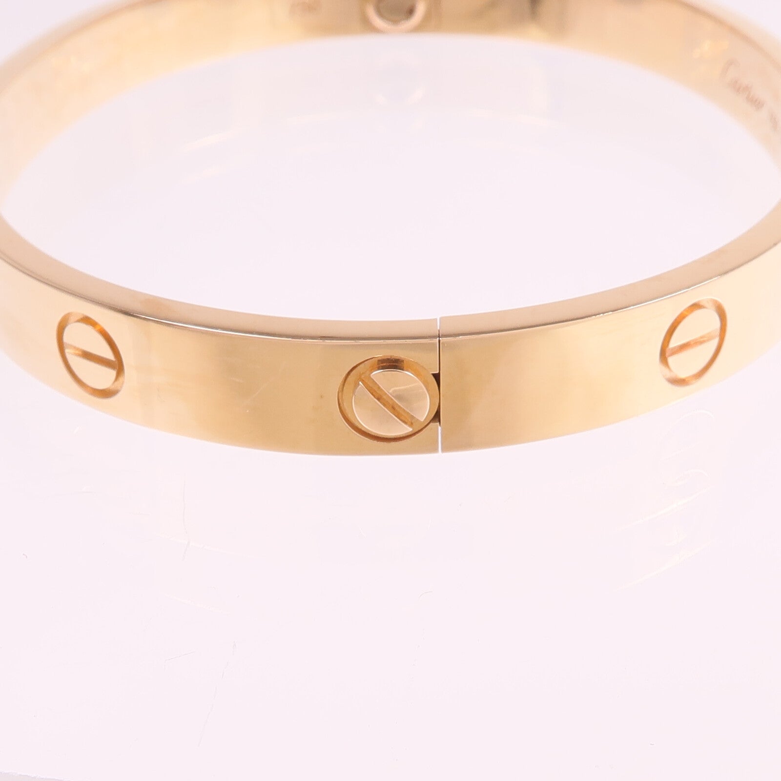 CARTIER 18K玫瑰金Love Bracelet手鐲Cartier#17