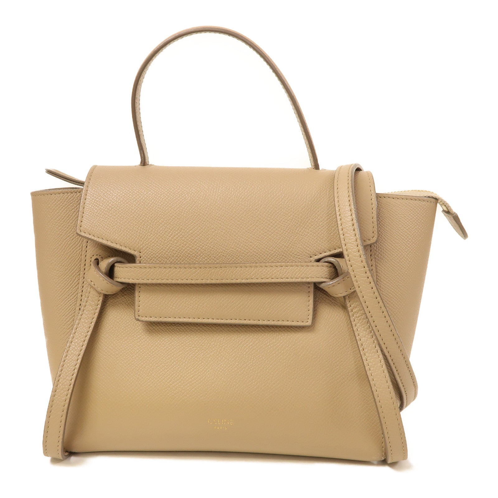 CELINE 牛皮皮革Nano Belt Bag金扣手挽肩背兩用袋
