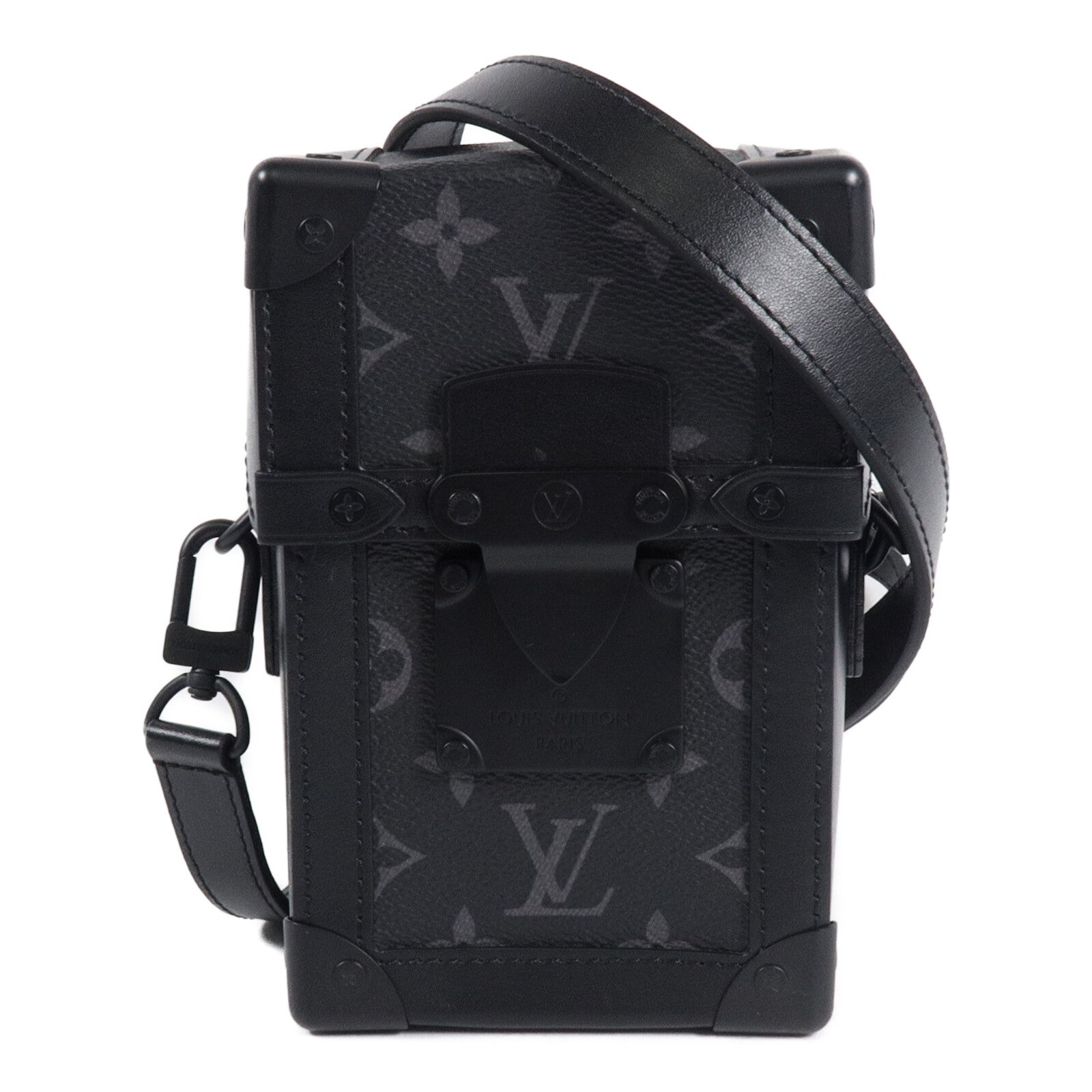 LOUIS VUITTON Monogram Eclipse Trunk Vertical肩背袋