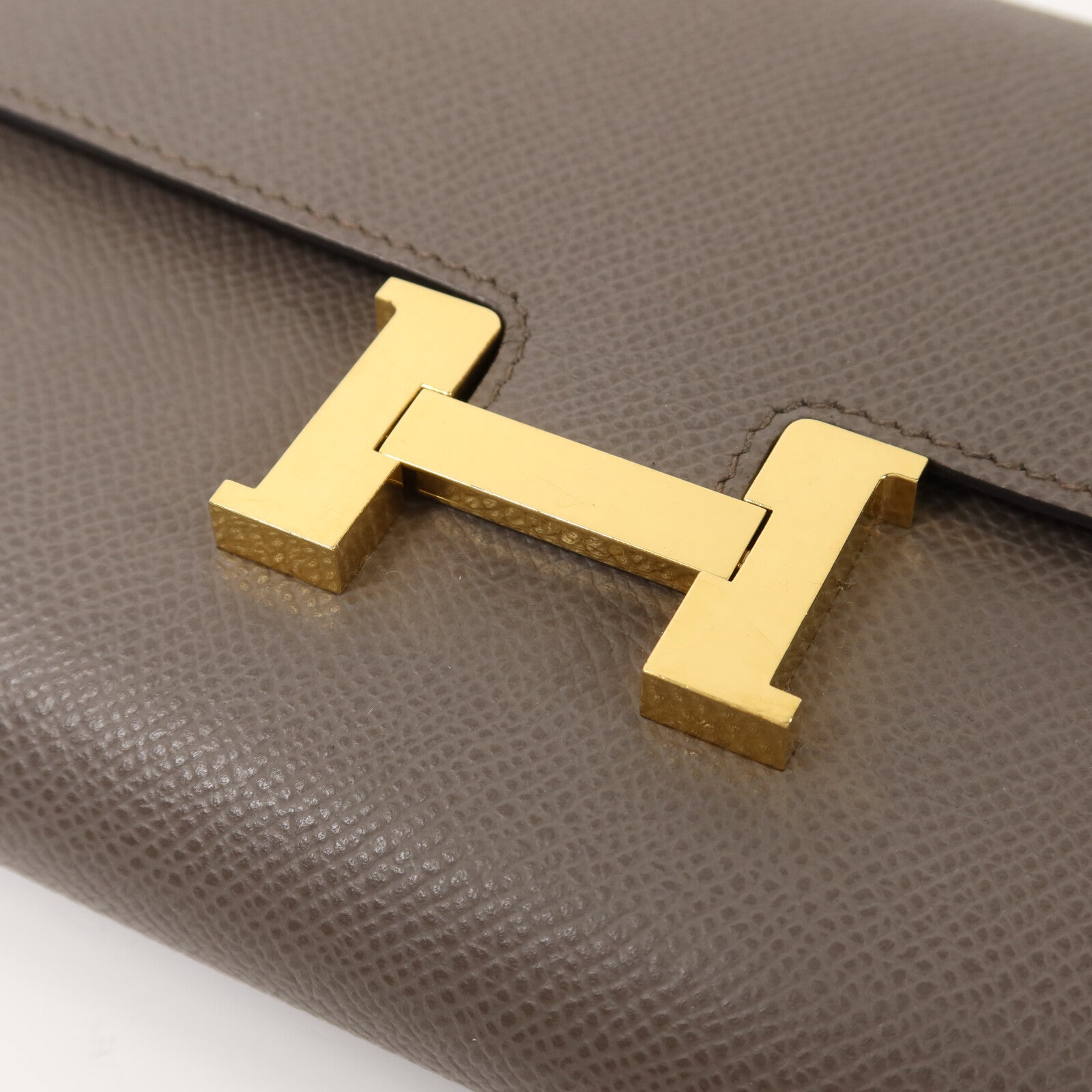 HERMES Clemence皮革Constance To Go金扣肩背袋