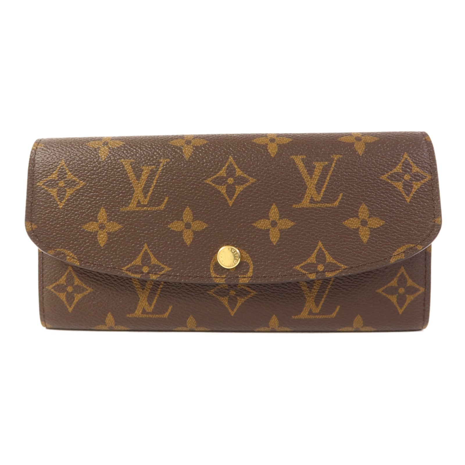 LOUIS VUITTON Monogram Emilie金扣長錢包