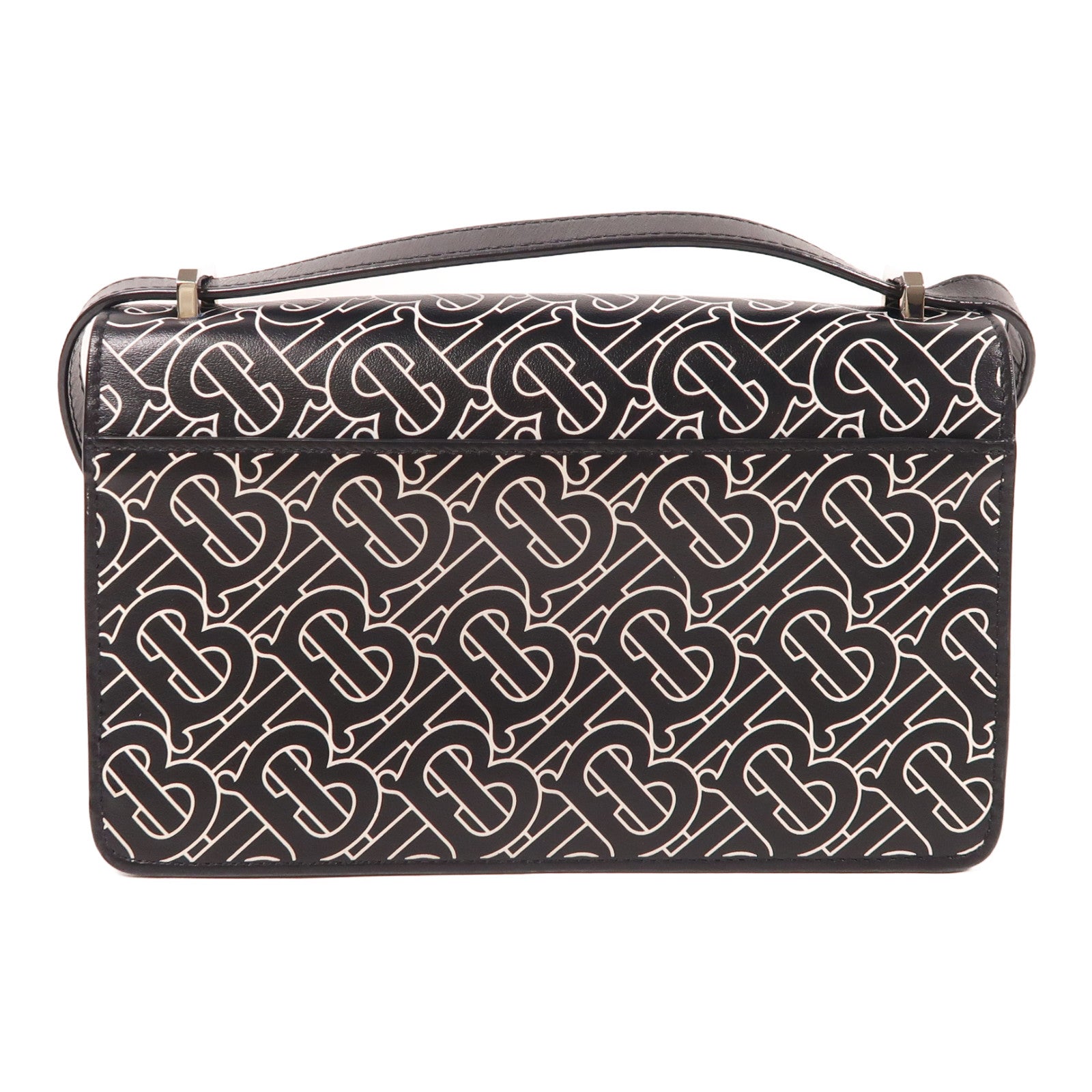 BURBERRY 皮革Shoulder Bag銀扣肩背袋