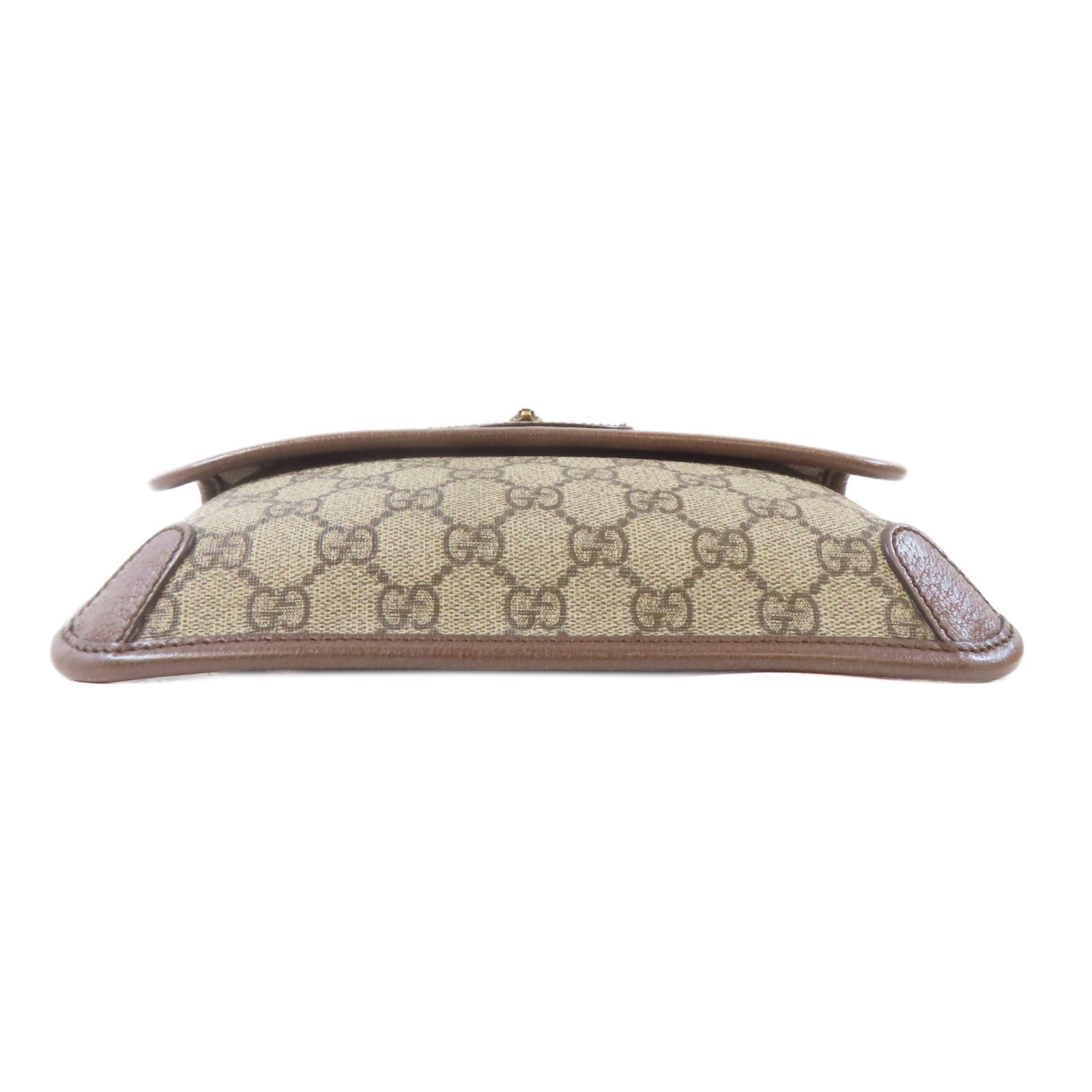 GUCCI 塗層帆布Waist Bag金扣腰包啡色