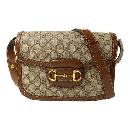 GUCCI 塗層帆布Horsebit 1955肩背袋