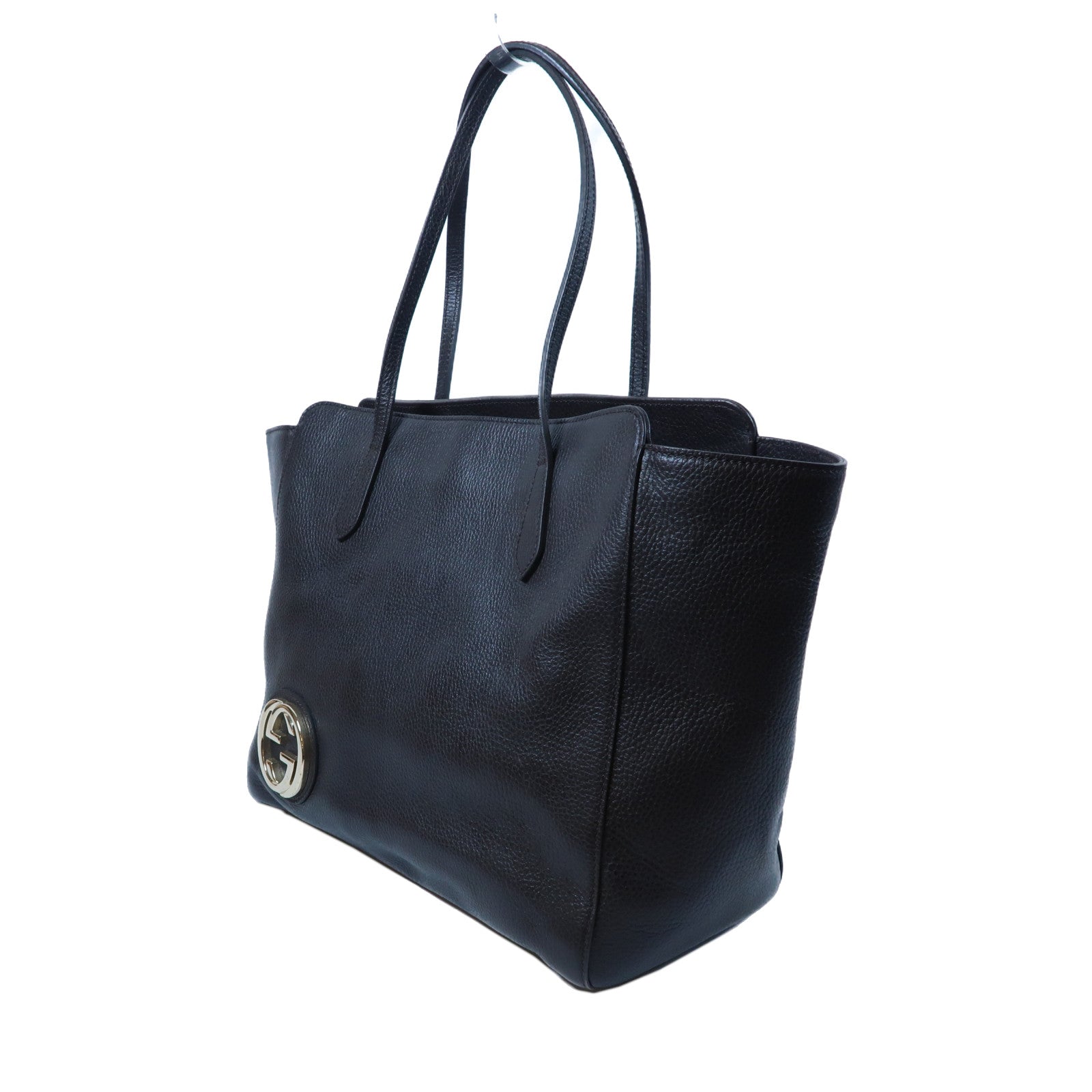GUCCI 牛皮皮革Shoulder Tote Bag金扣肩背袋巧克力啡色