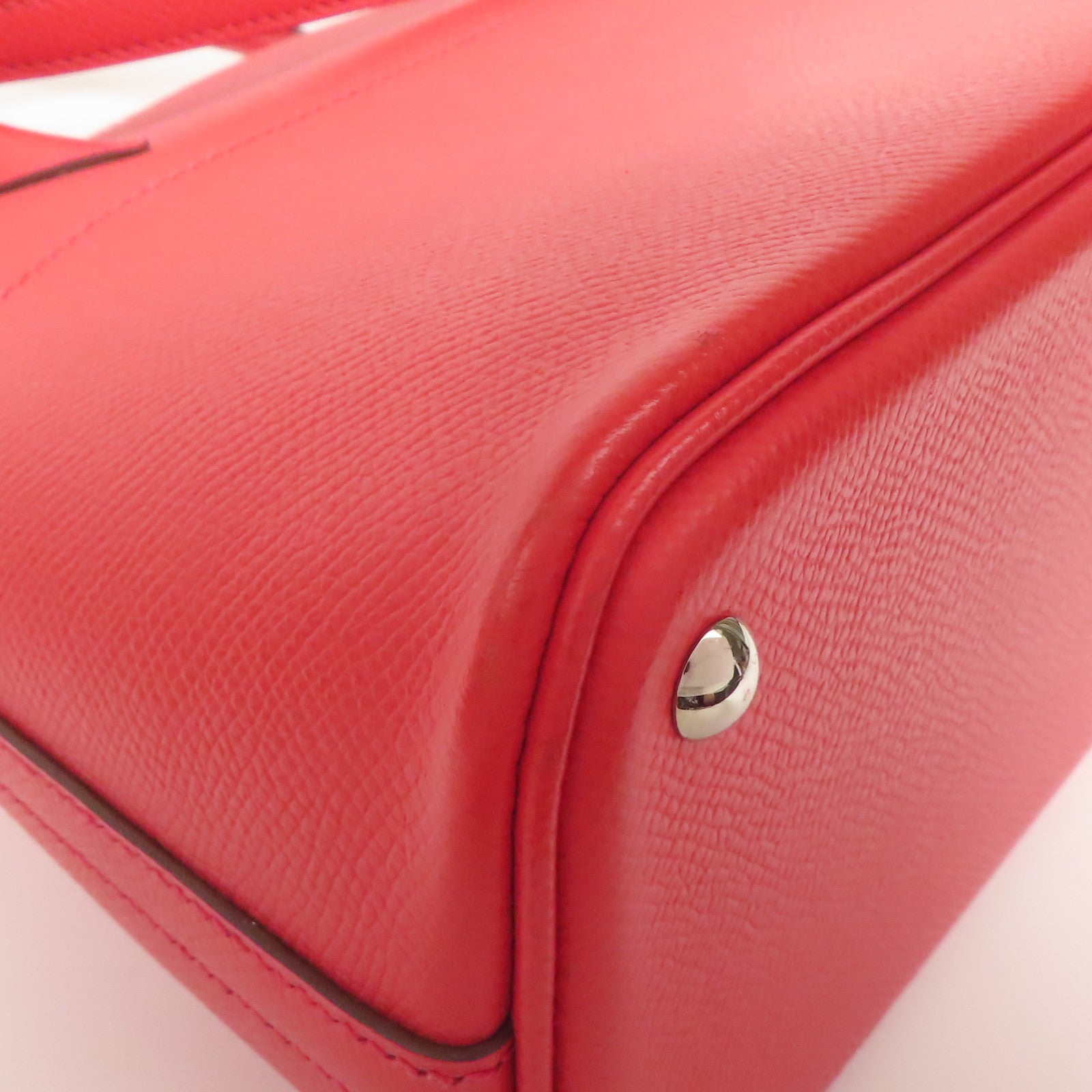 HERMES Epsom皮革Bolide 27銀扣手挽肩背兩用袋Bougainvillea
