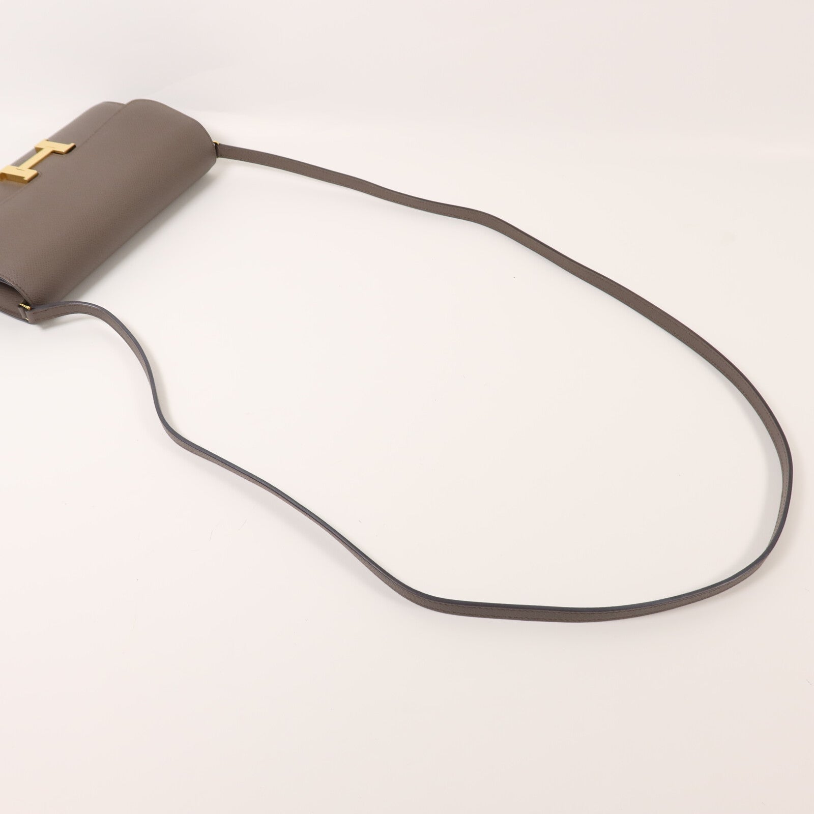 HERMES Clemence皮革Constance To Go金扣肩背袋
