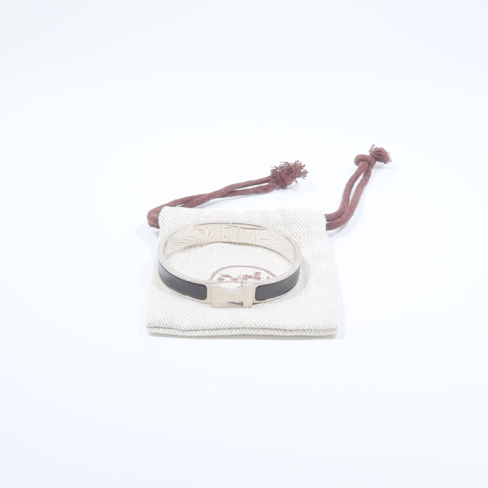 HERMES 金屬/琺瑯Clic H Bracelet手鐲