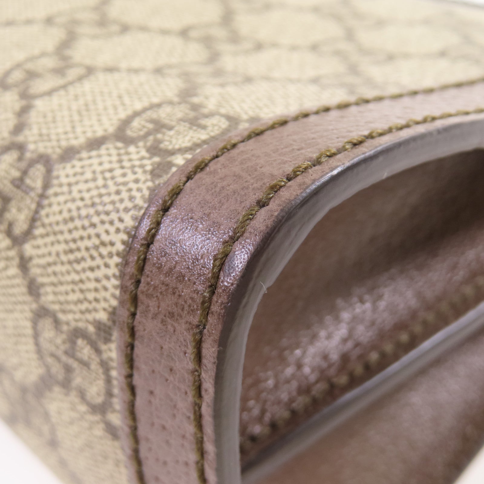 GUCCI 塗層帆布Ophidia GG Small Shoulder Bag金扣鏈帶肩背袋啡色