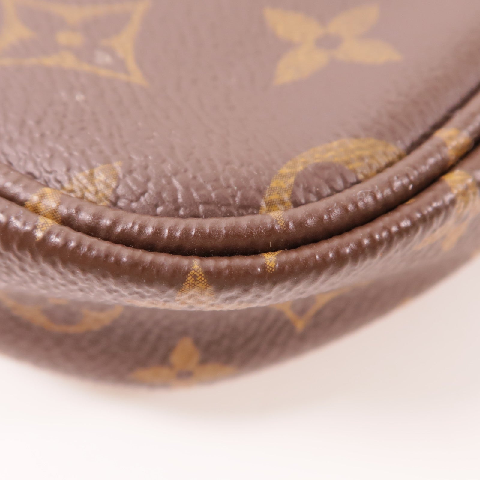 LOUIS VUITTON Monogram Multi Pochette Accessoires金扣肩背袋棕色