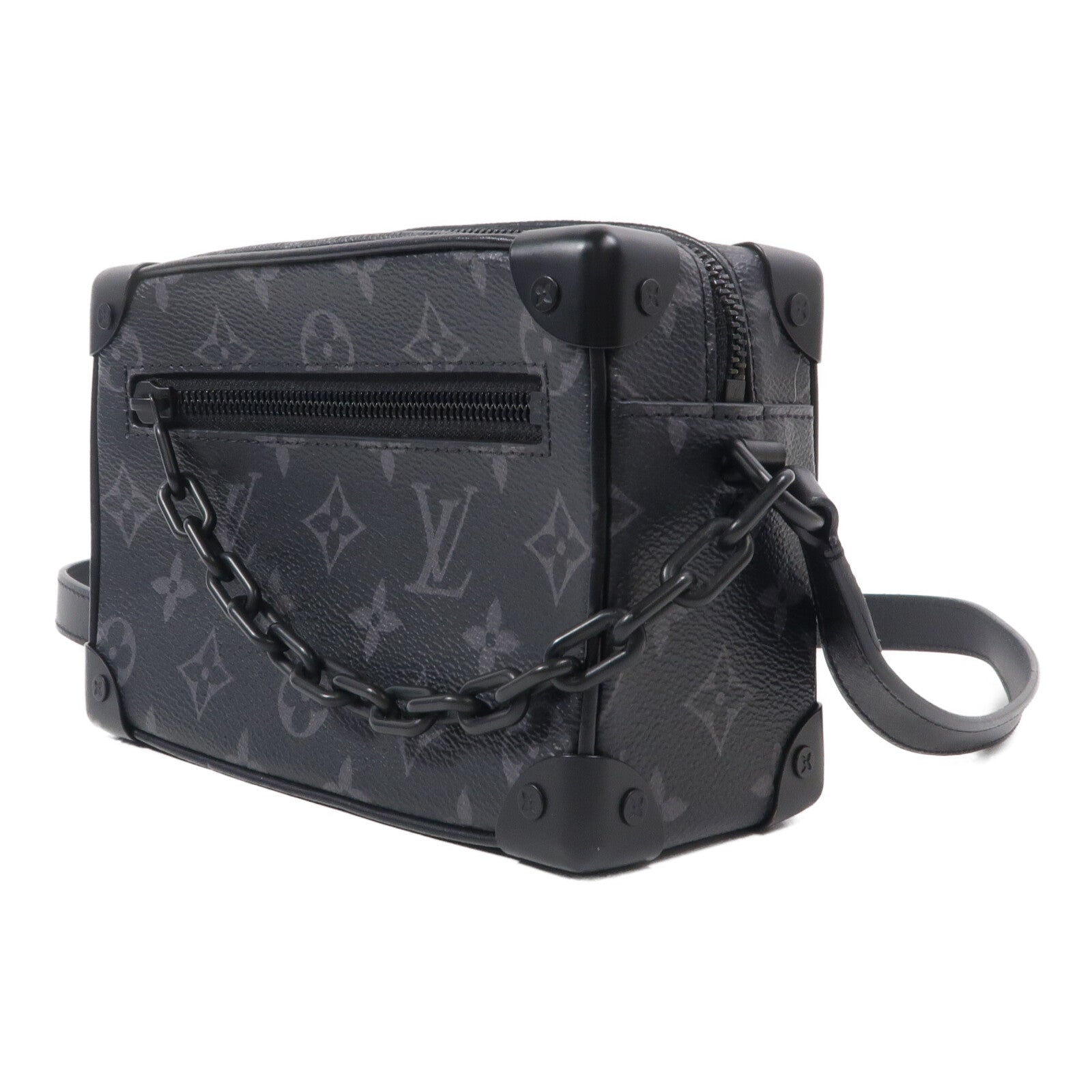 LOUIS VUITTON Monogram Eclipse Mini Soft Trunk肩背袋